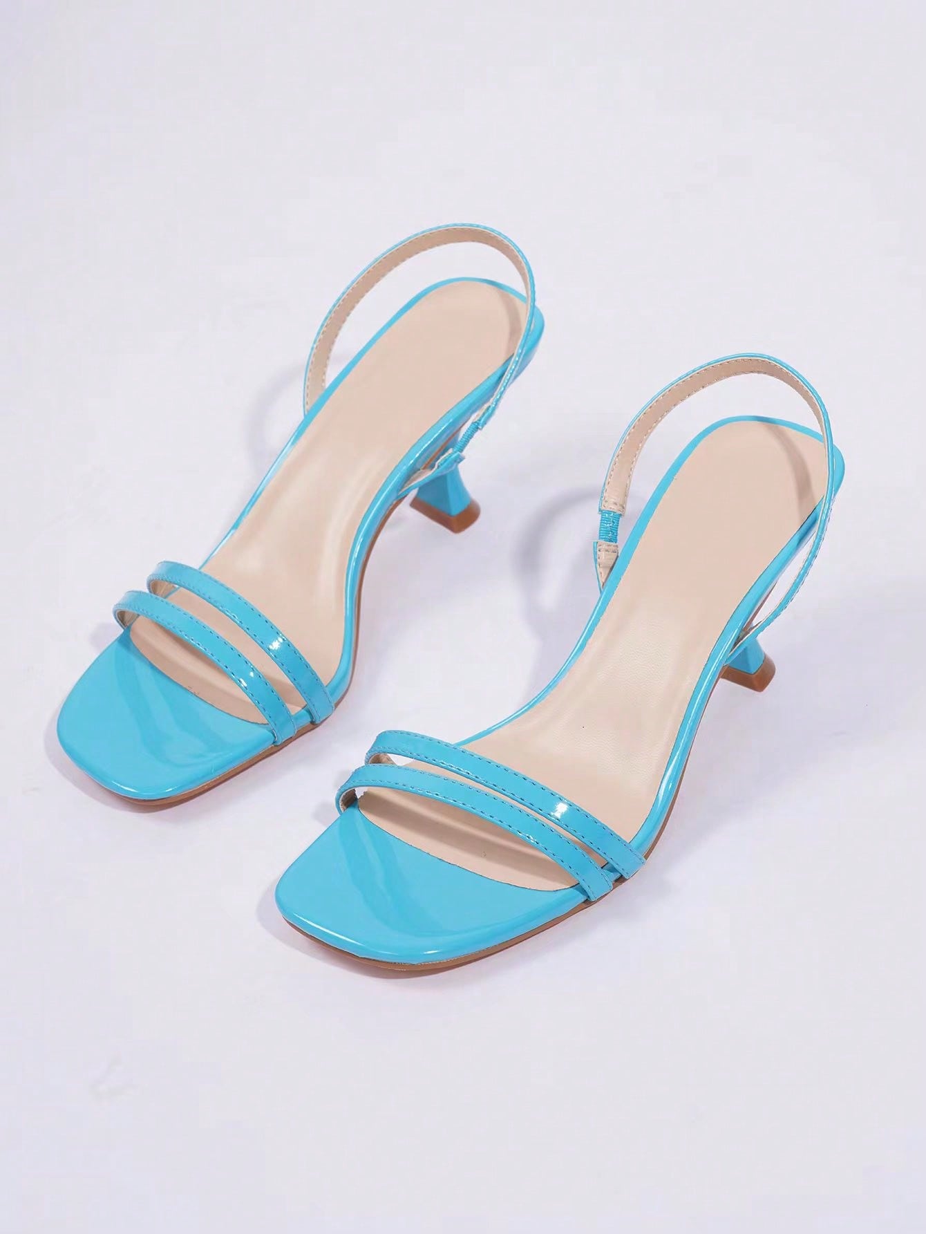 In Baby Blue Women Heeled Sandals