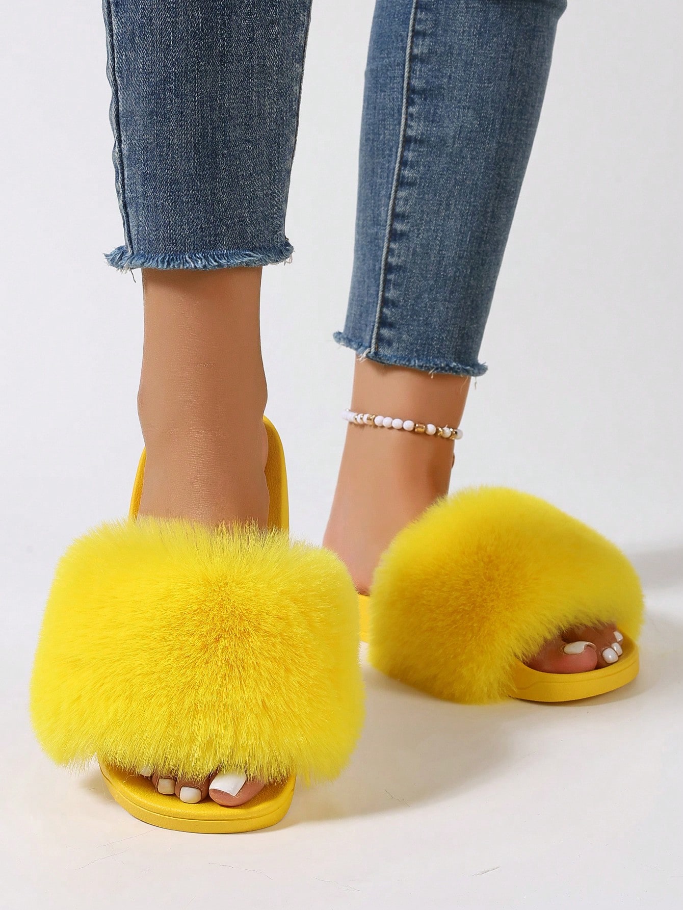 In Yellow Women Home Slippers