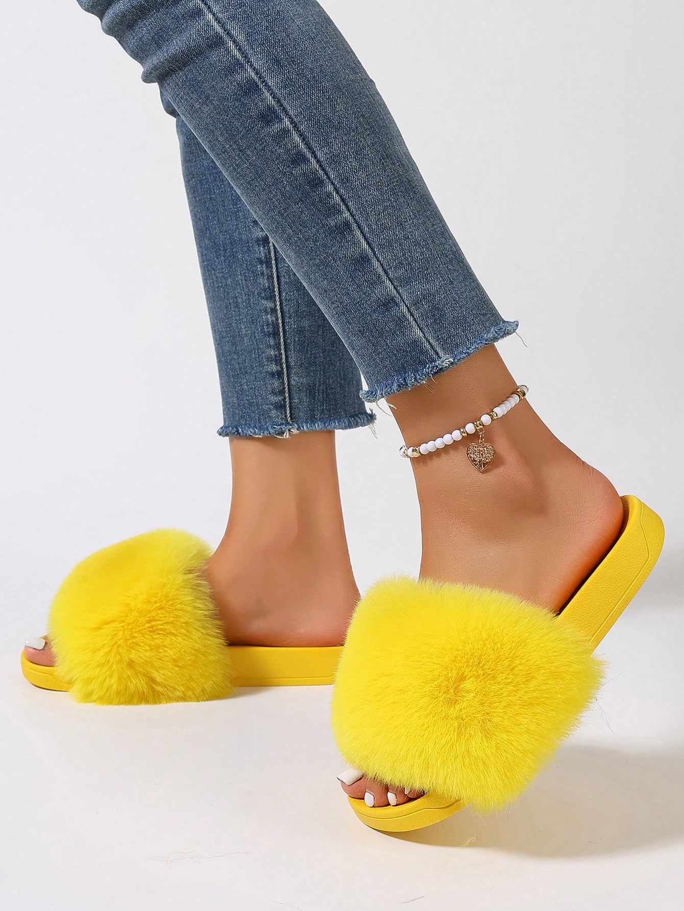 In Yellow Women Home Slippers