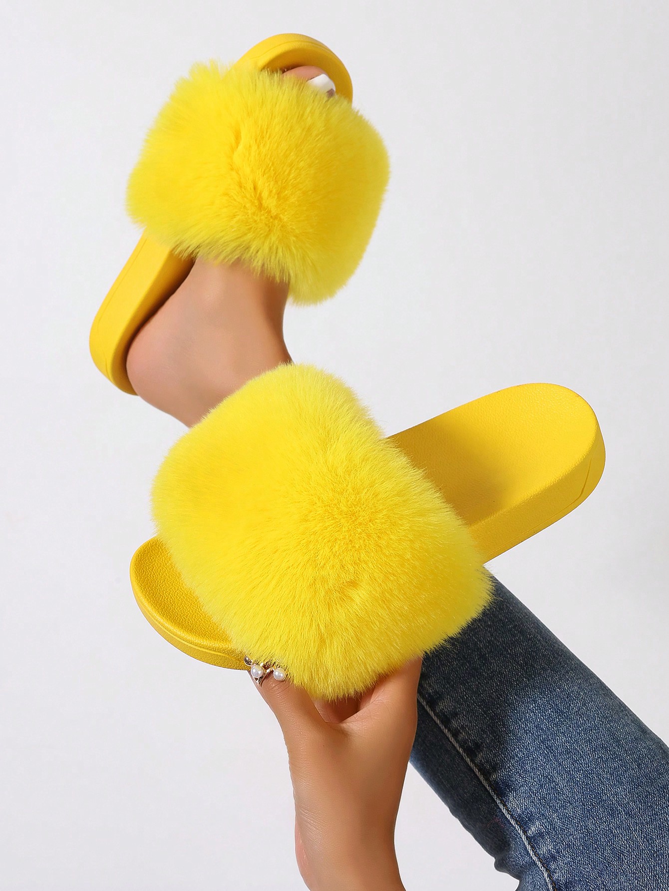 In Yellow Women Home Slippers