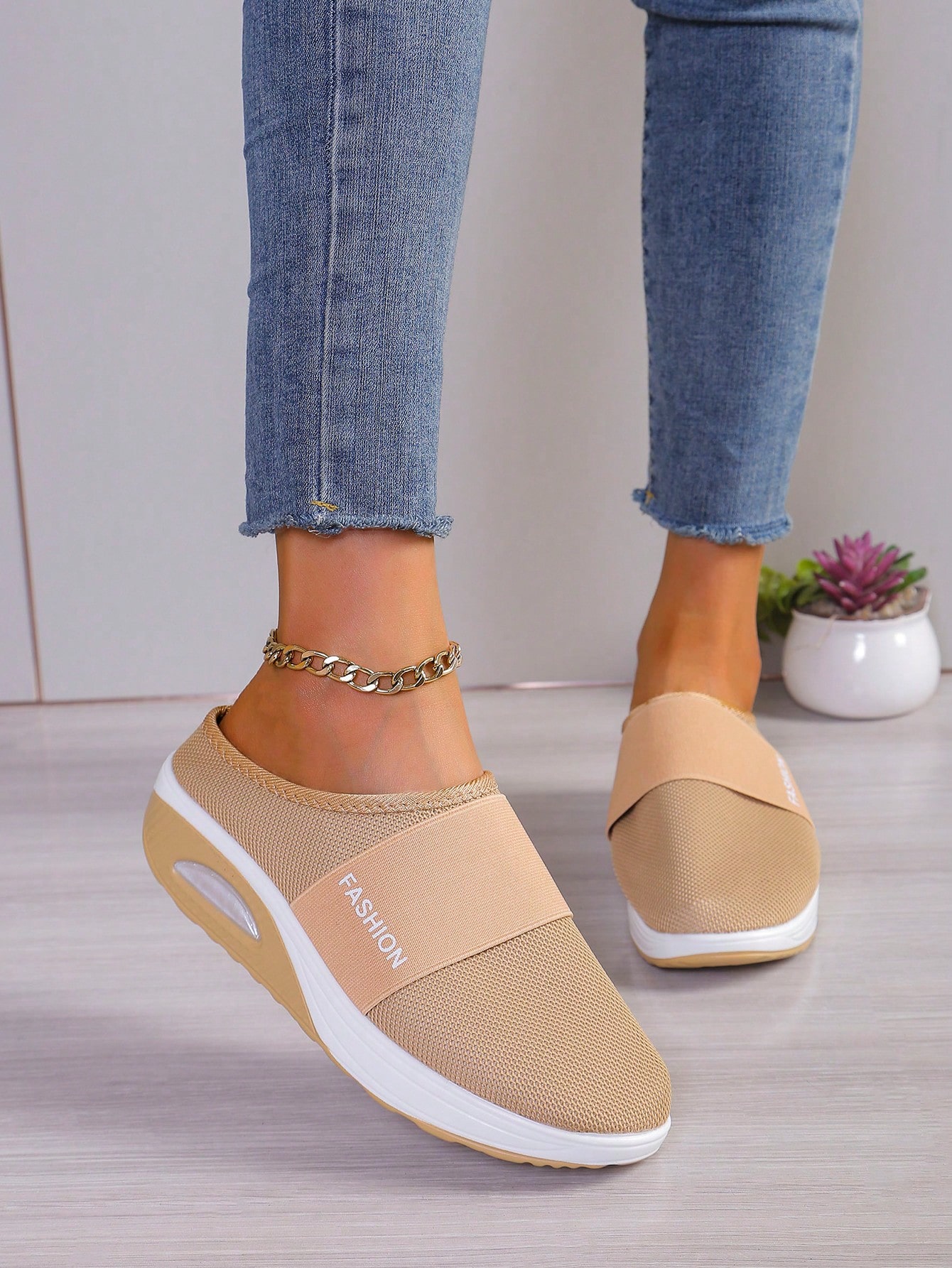 In Khaki Women Wedges & Flatform