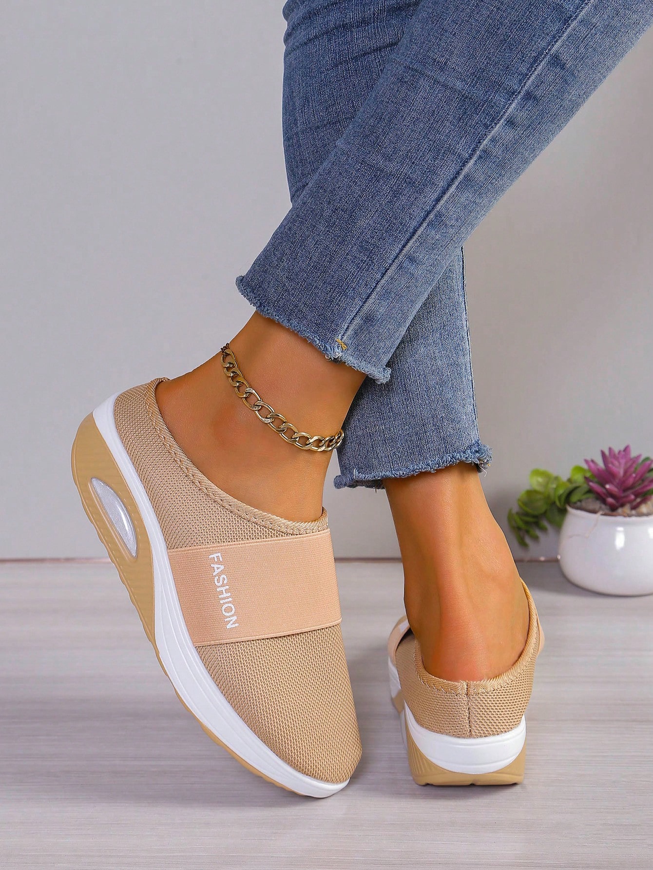 In Khaki Women Wedges & Flatform