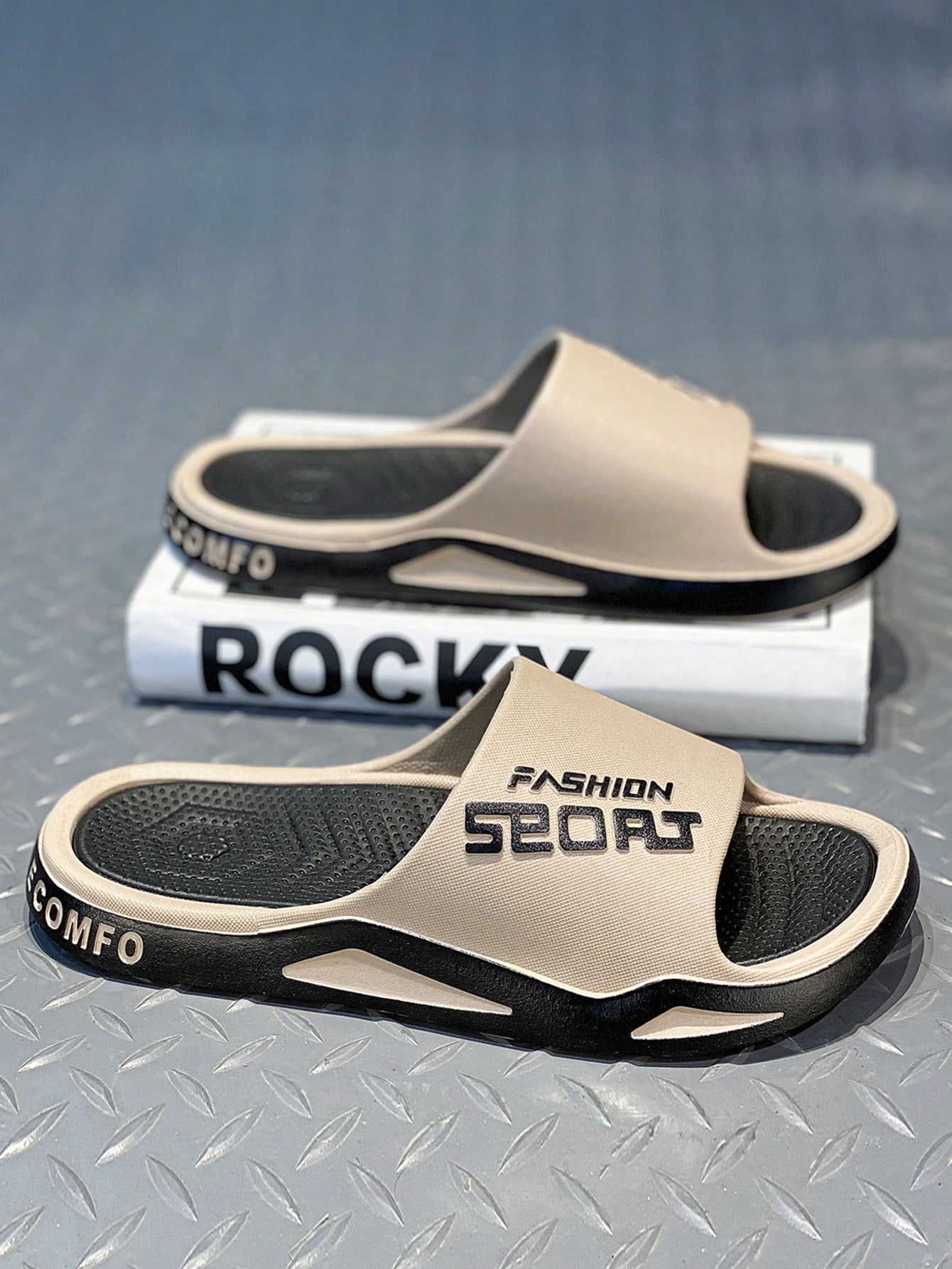 In Khaki Women Slides