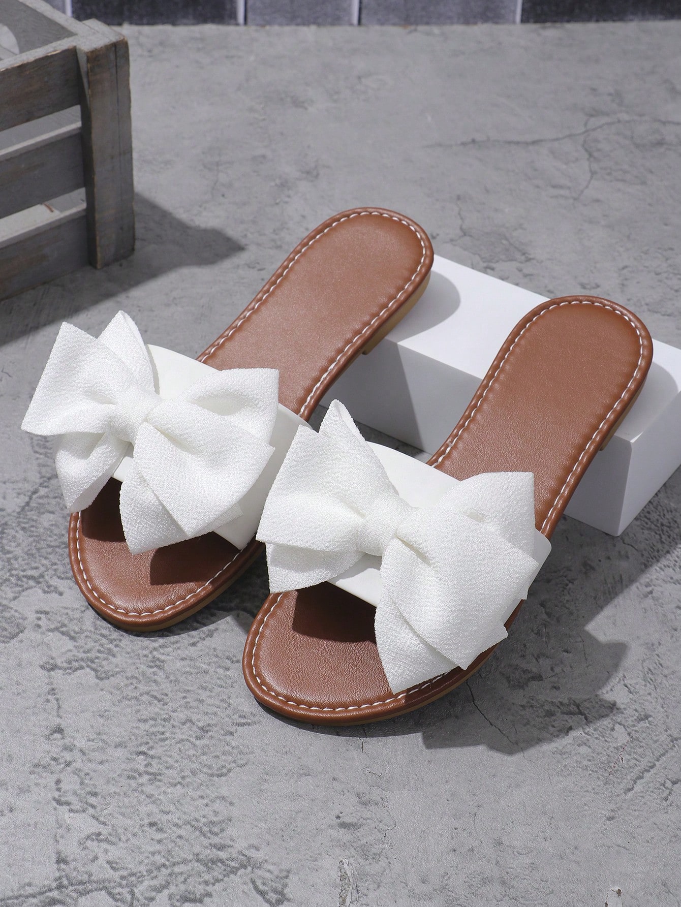 In White Women Flat Sandals