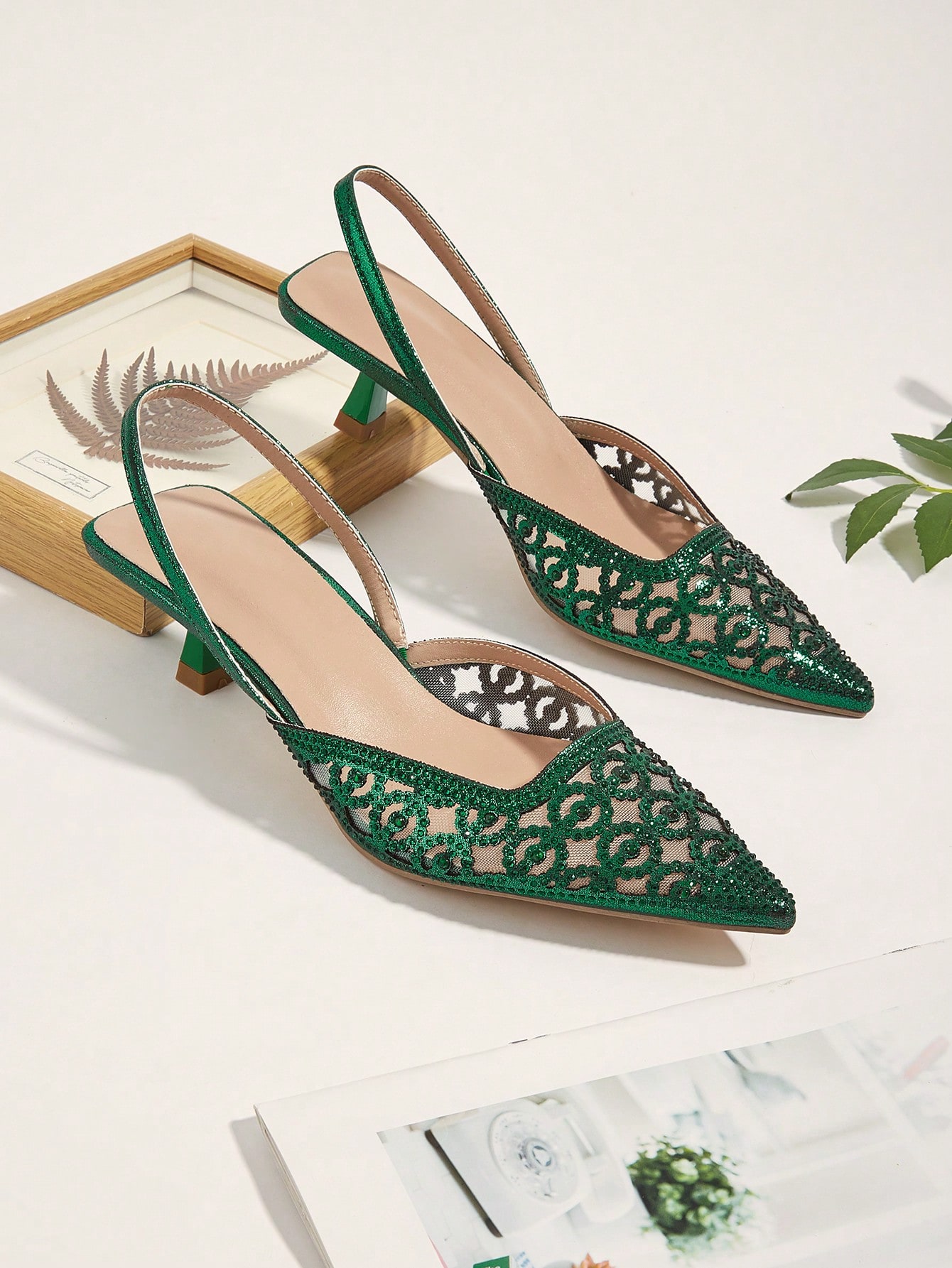 In Green Women Pumps