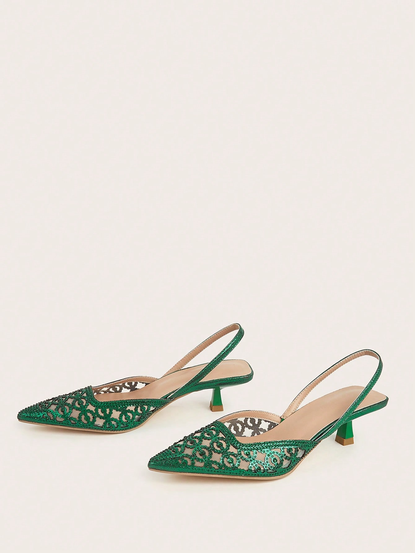 In Green Women Pumps