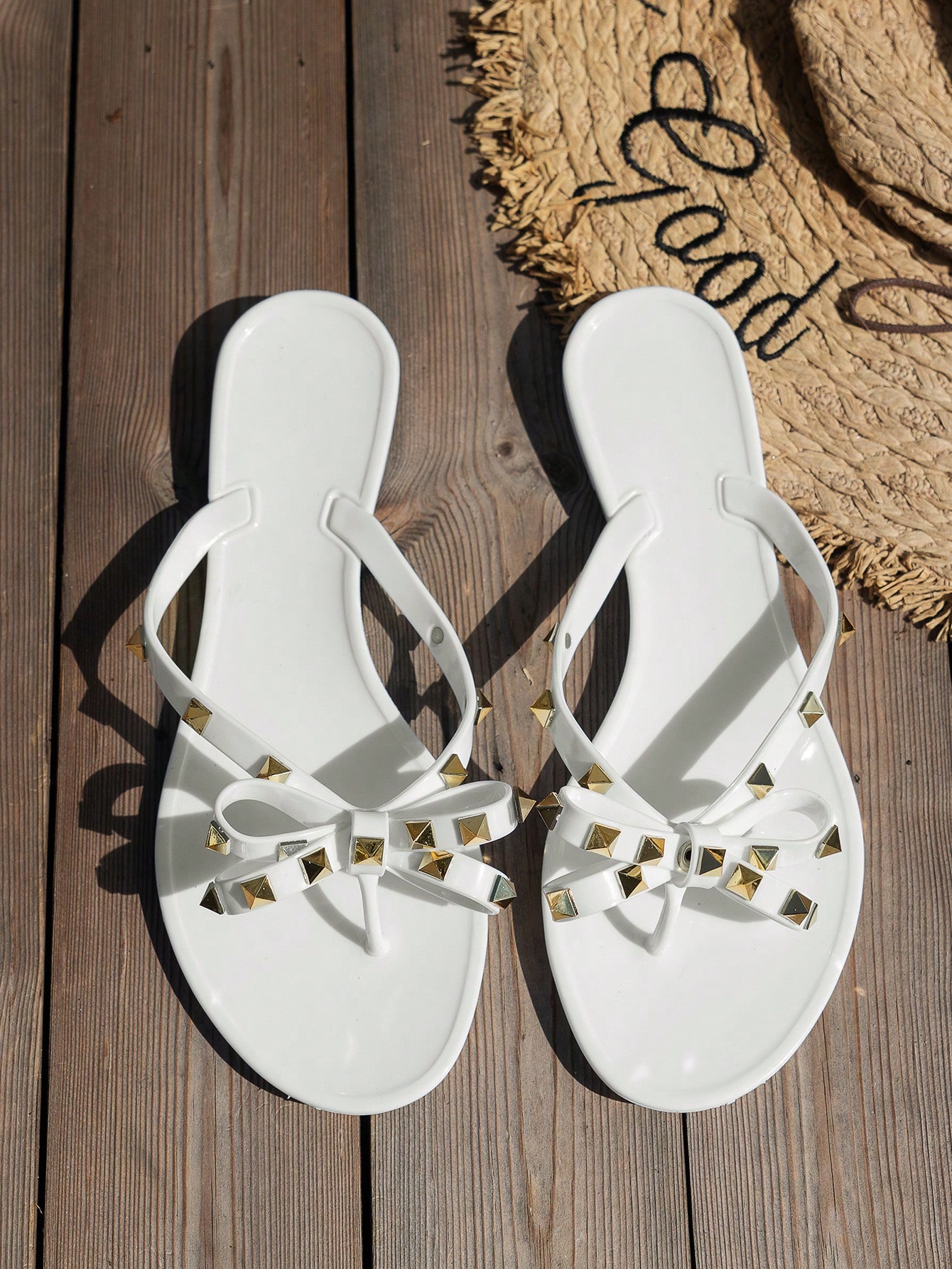 In White Women Flat Sandals