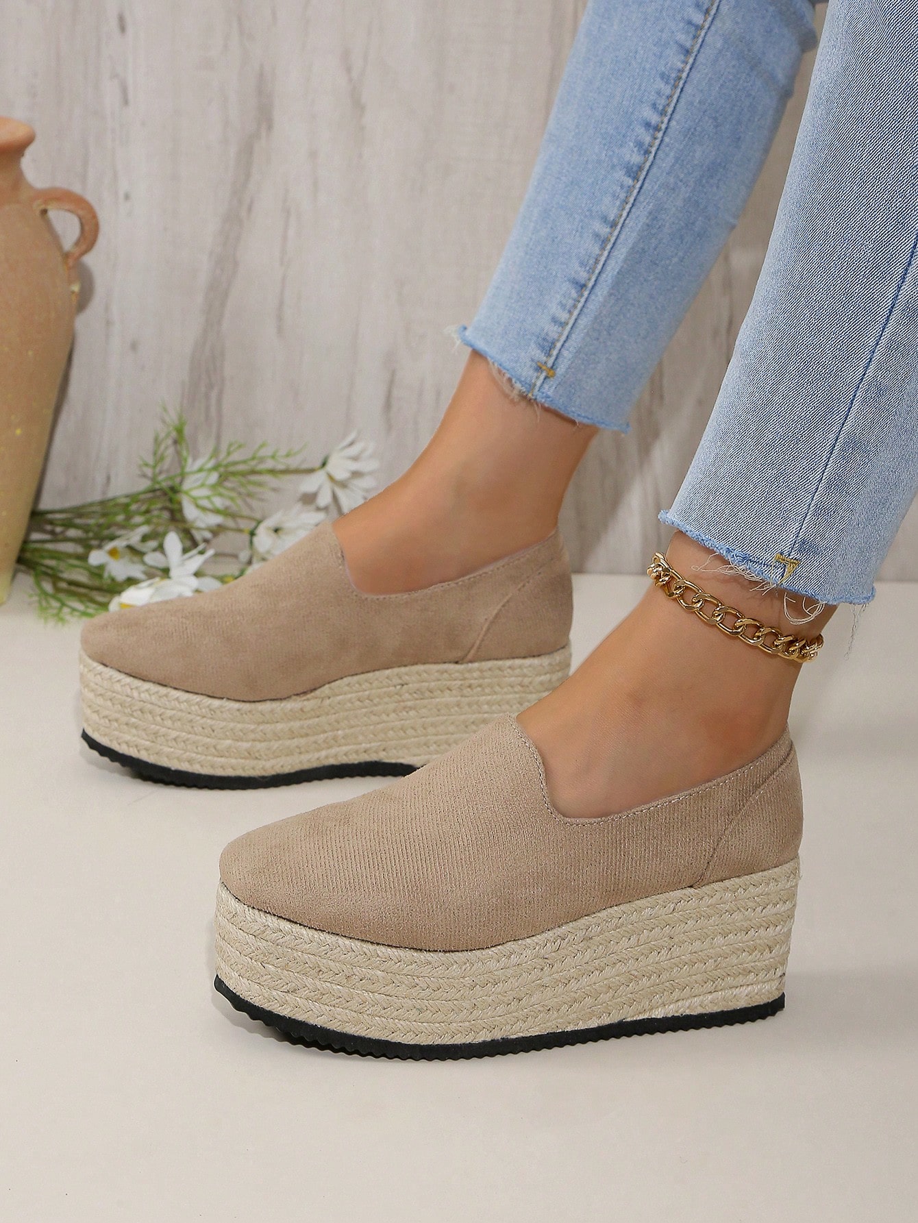 In Khaki Women Wedges & Flatform