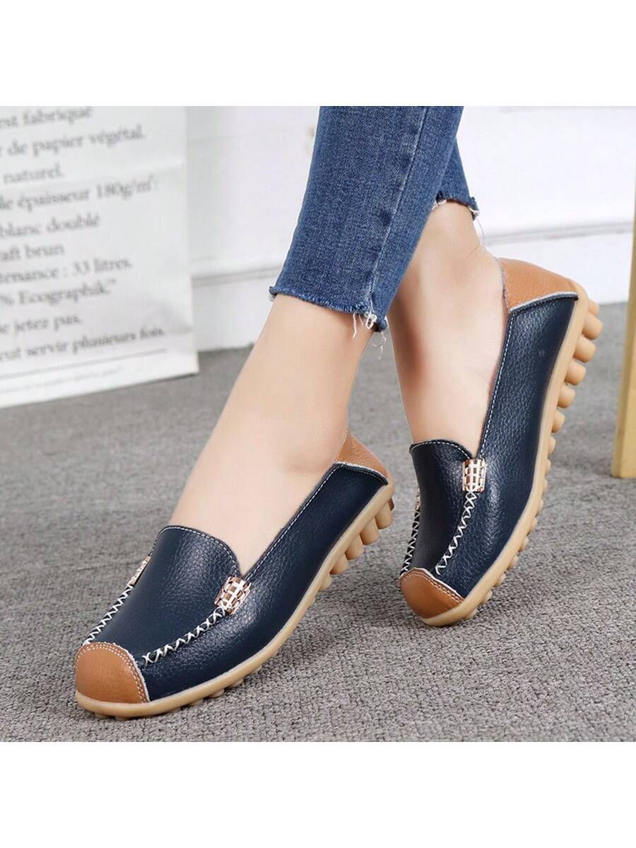 In Blue Women Flats