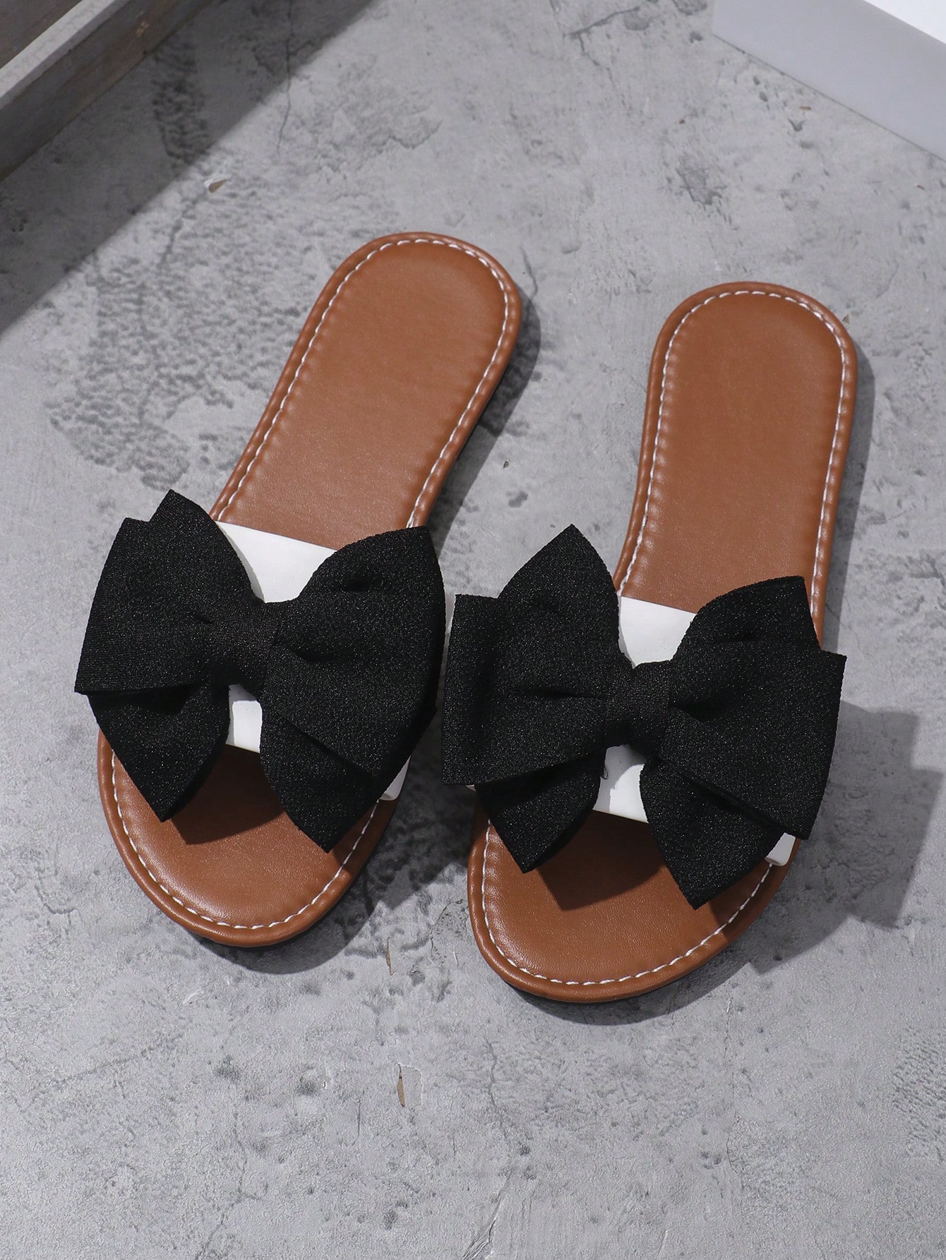 In Black and White Women Sandals