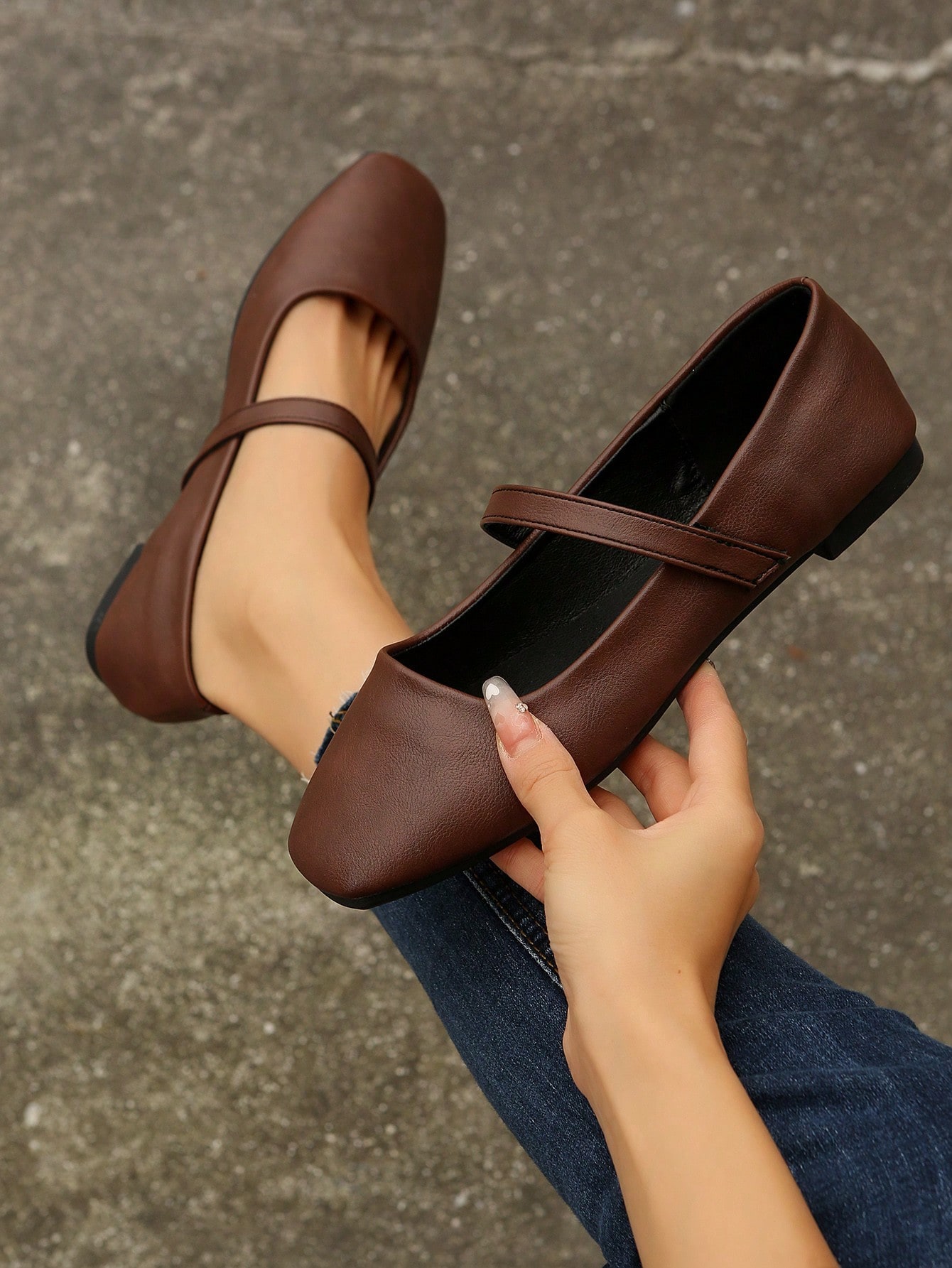 In Brown Women Flats