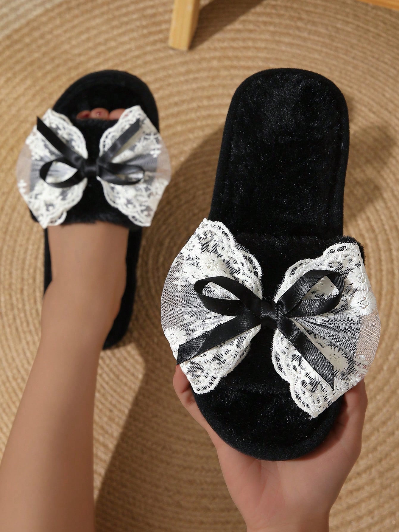 In Black Women Home Slippers