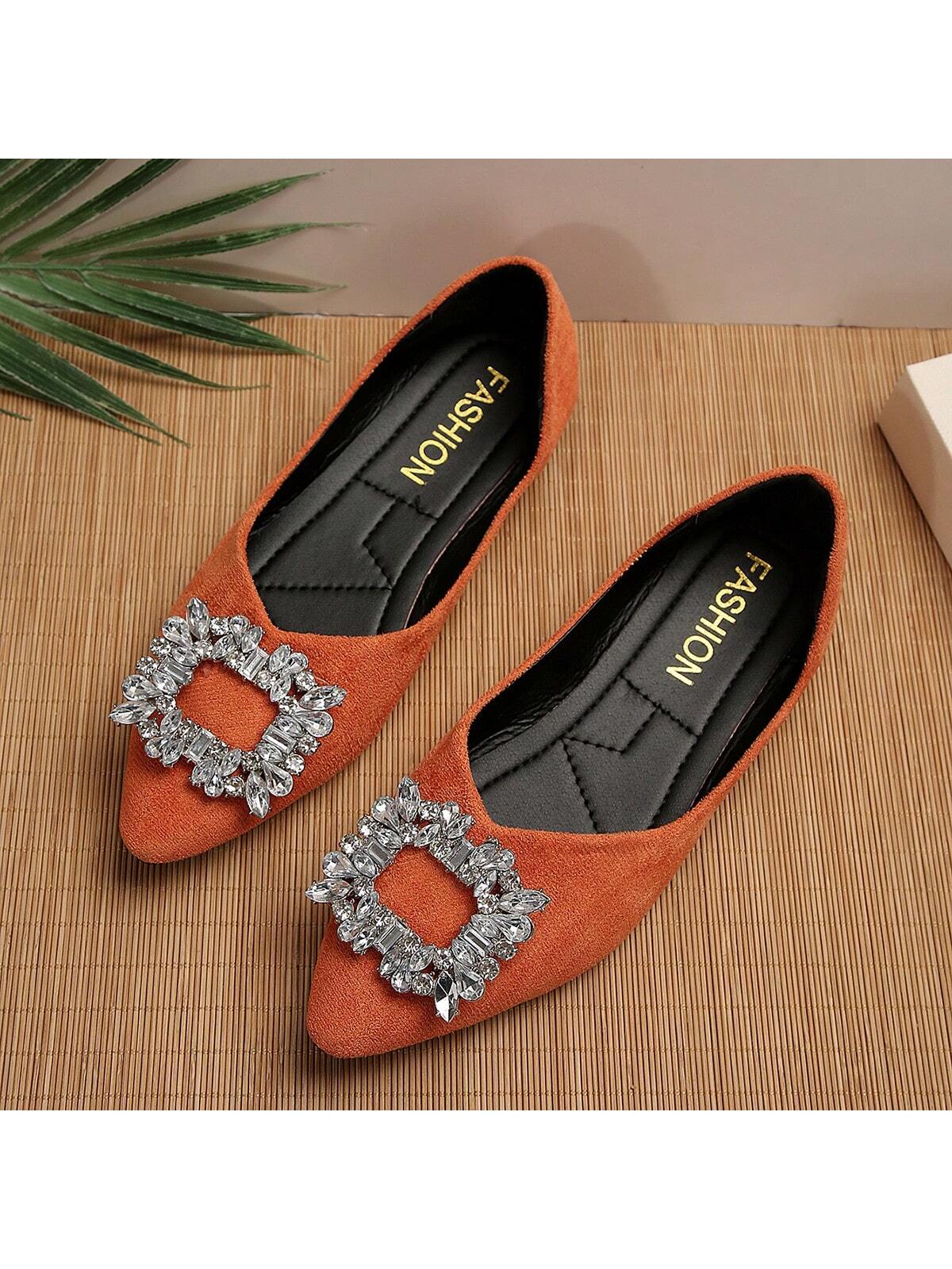 In Orange Women Flats