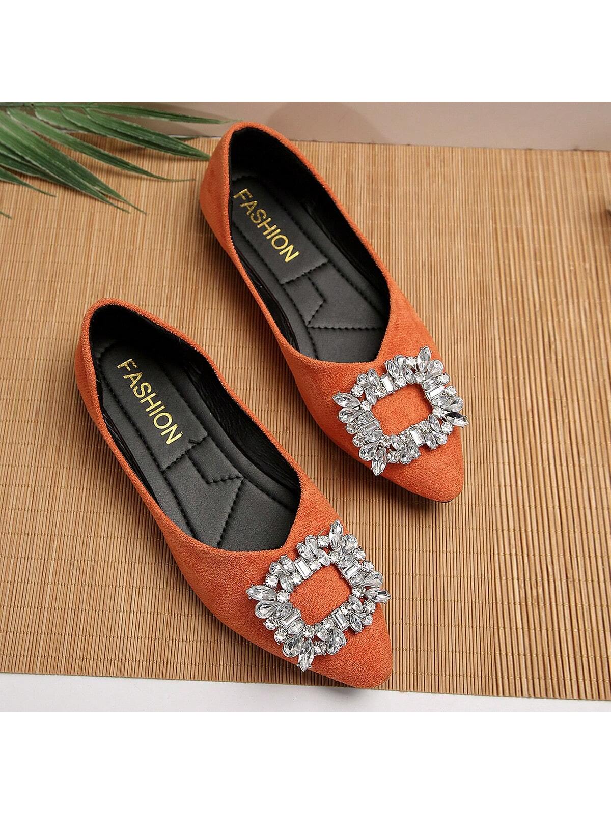 In Orange Women Flats