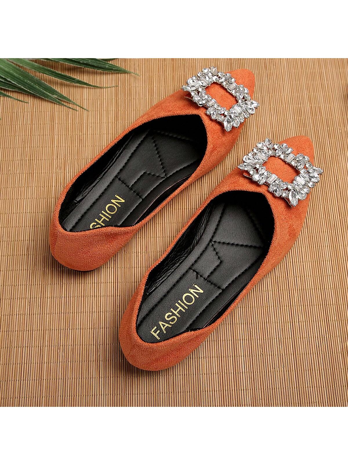 In Orange Women Flats