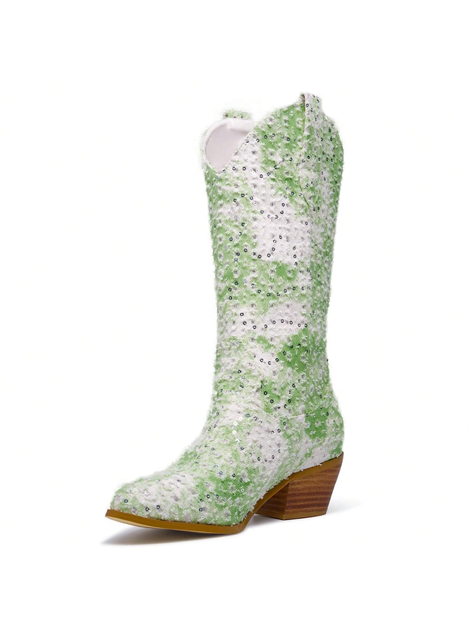 In Green Women Fashion Boots