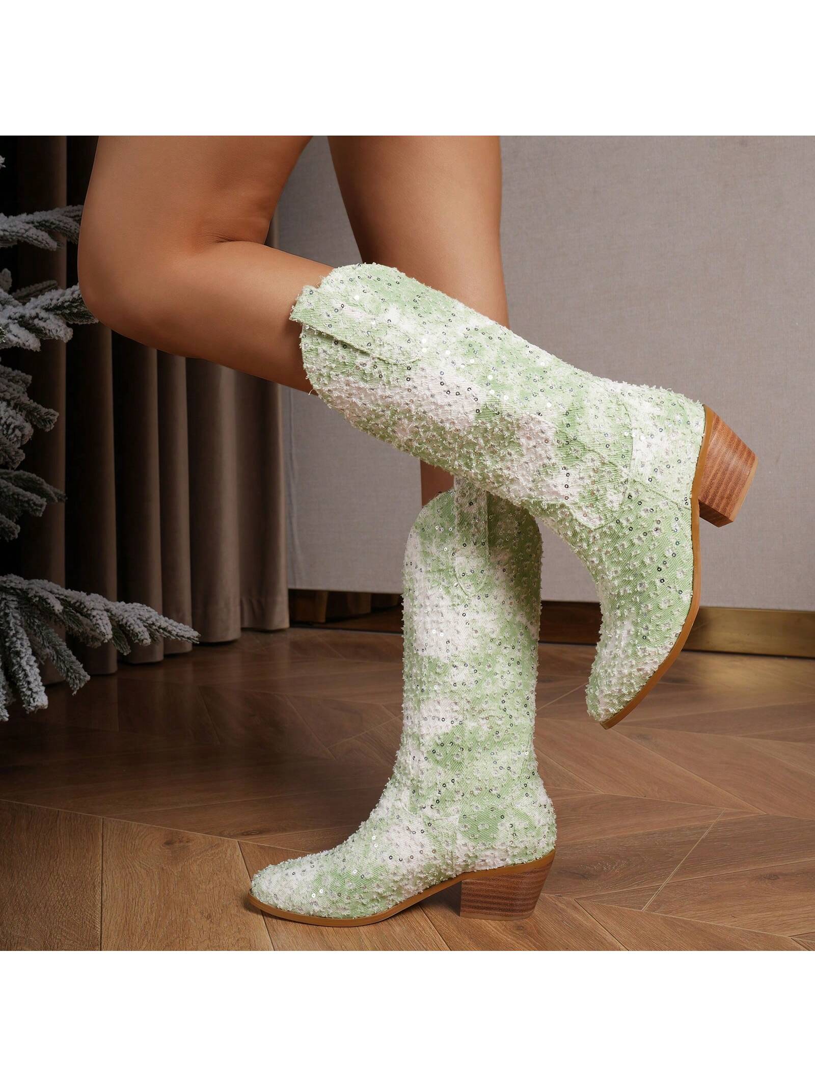 In Green Women Fashion Boots