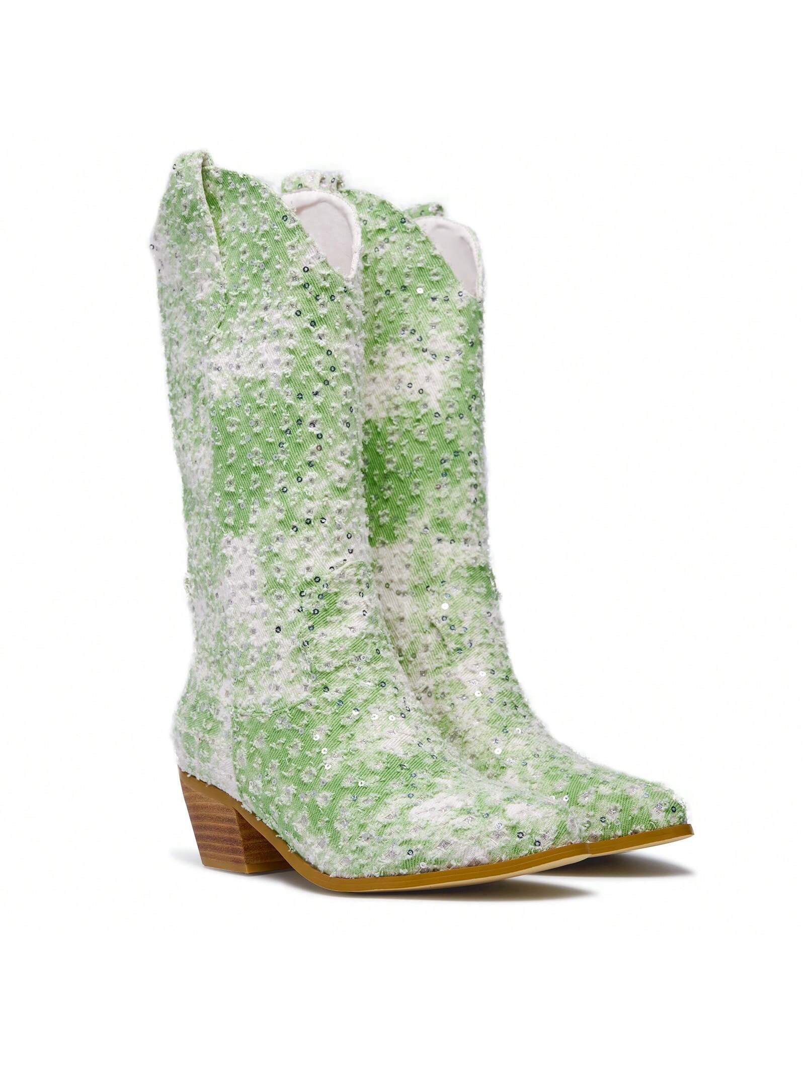 In Green Women Fashion Boots