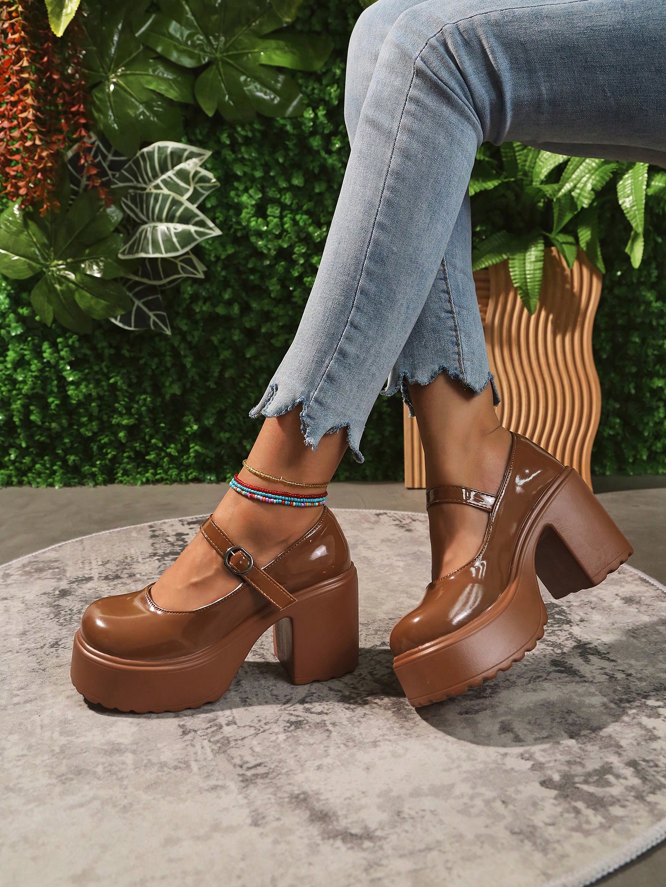 In Brown Women Wedges & Flatform