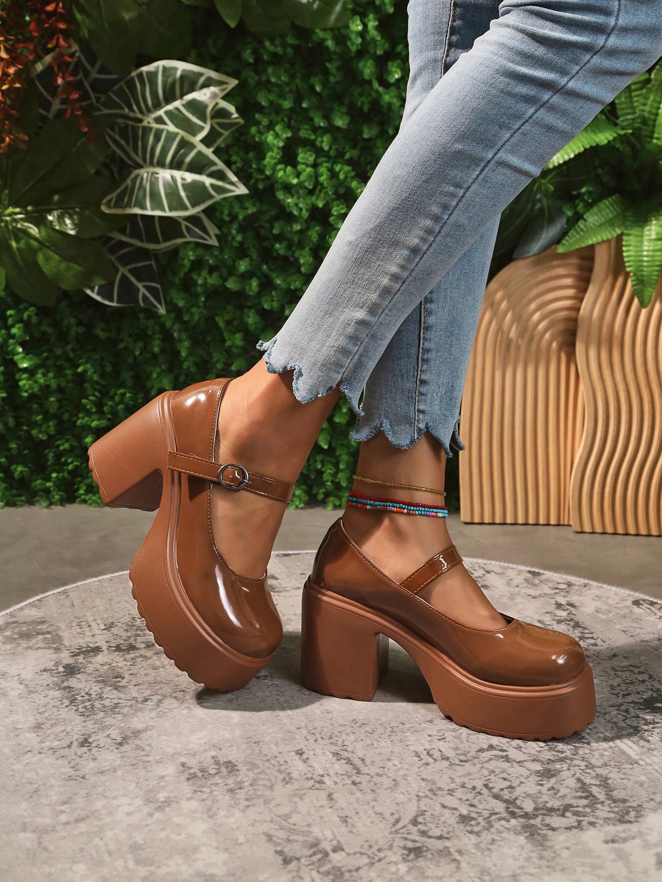 In Brown Women Wedges & Flatform