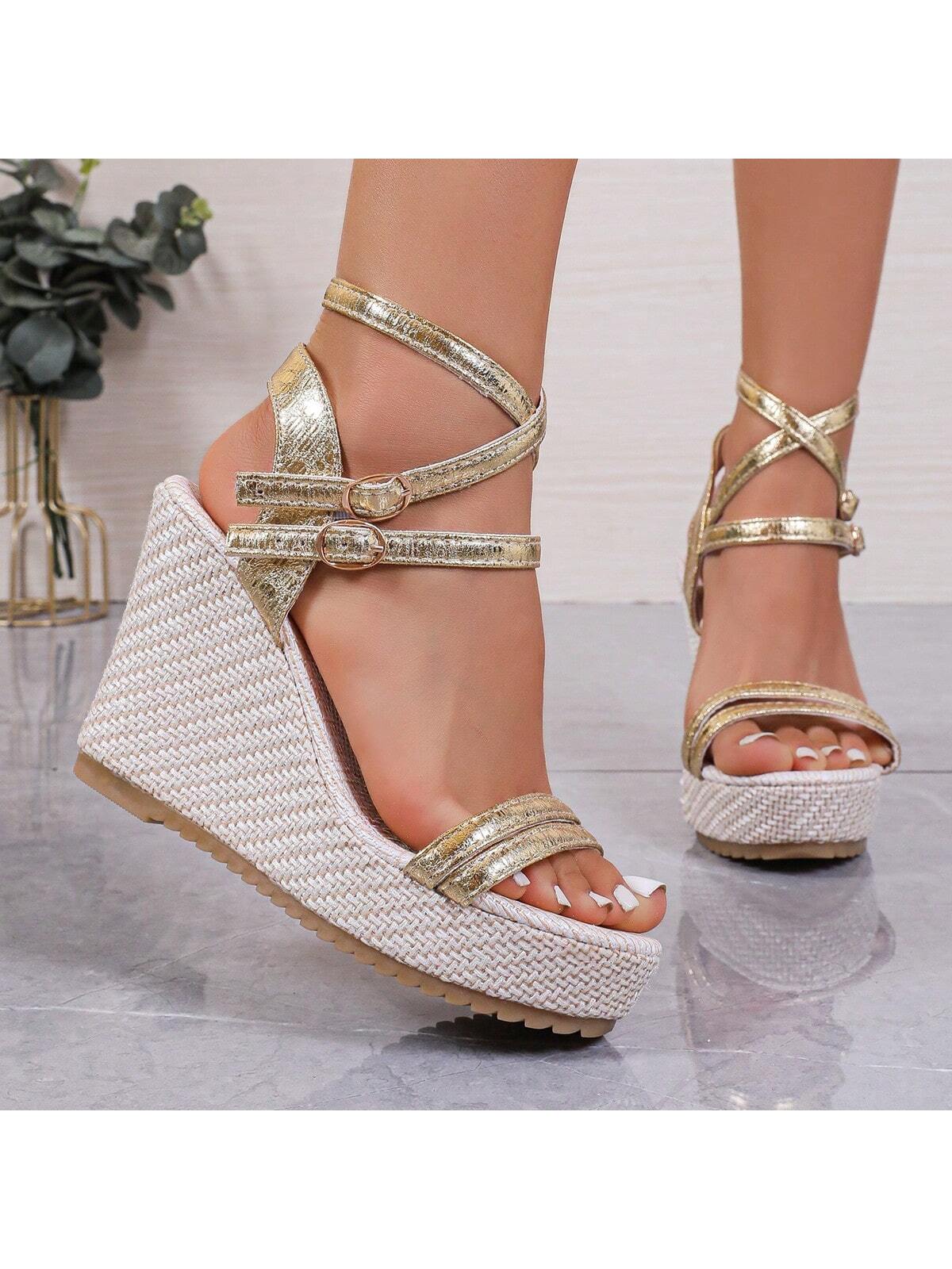 In Gold Women Wedges & Flatform