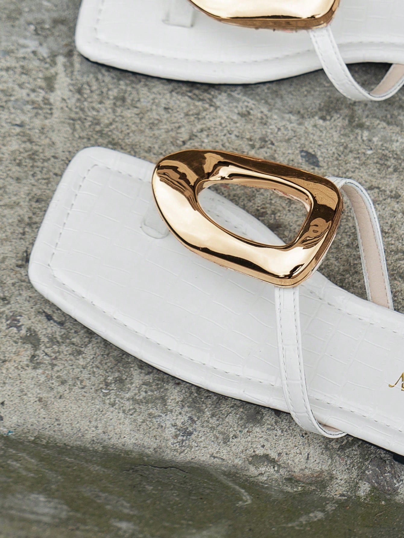 In White Women Flat Sandals