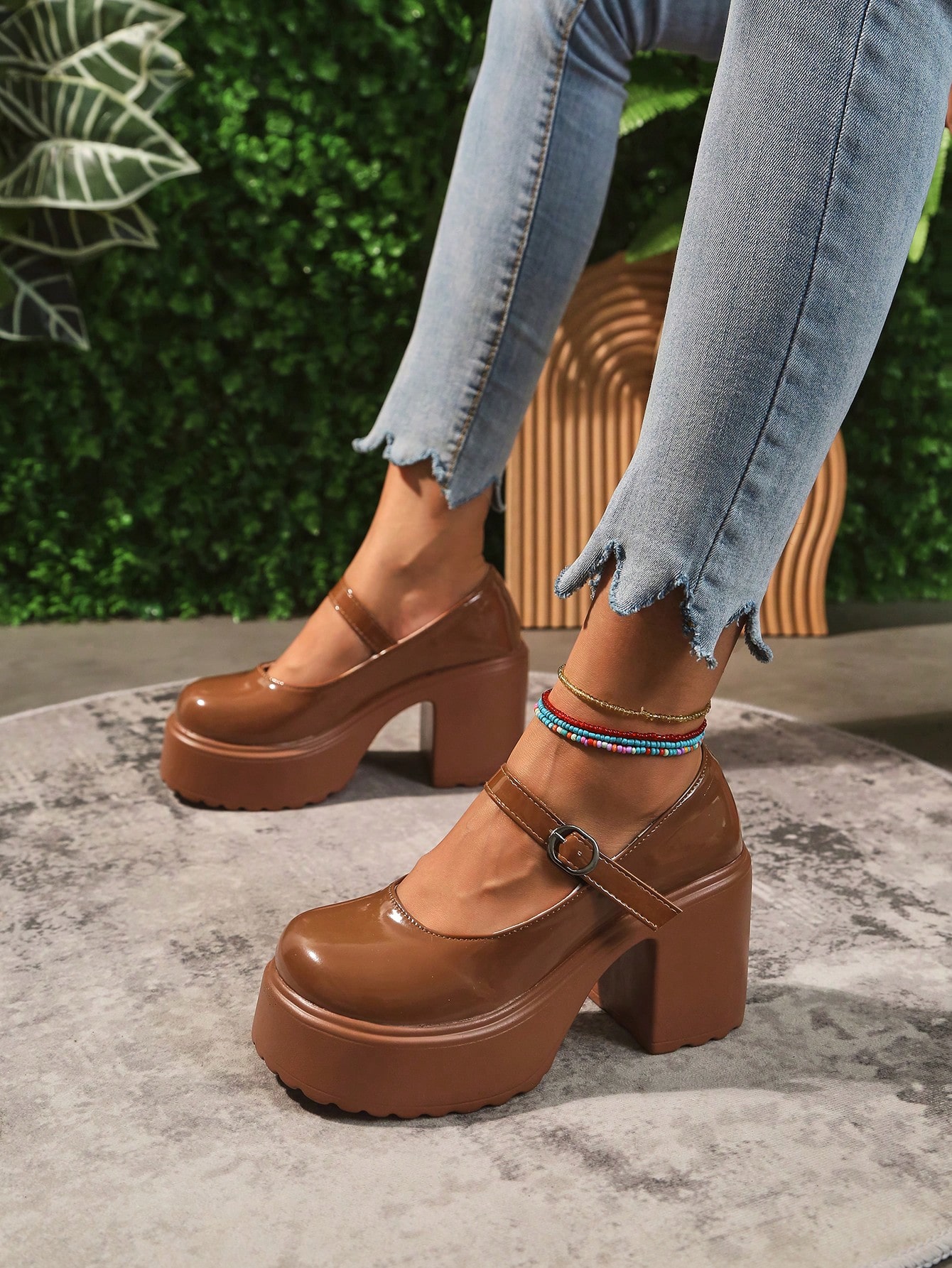 In Brown Women Wedges & Flatform