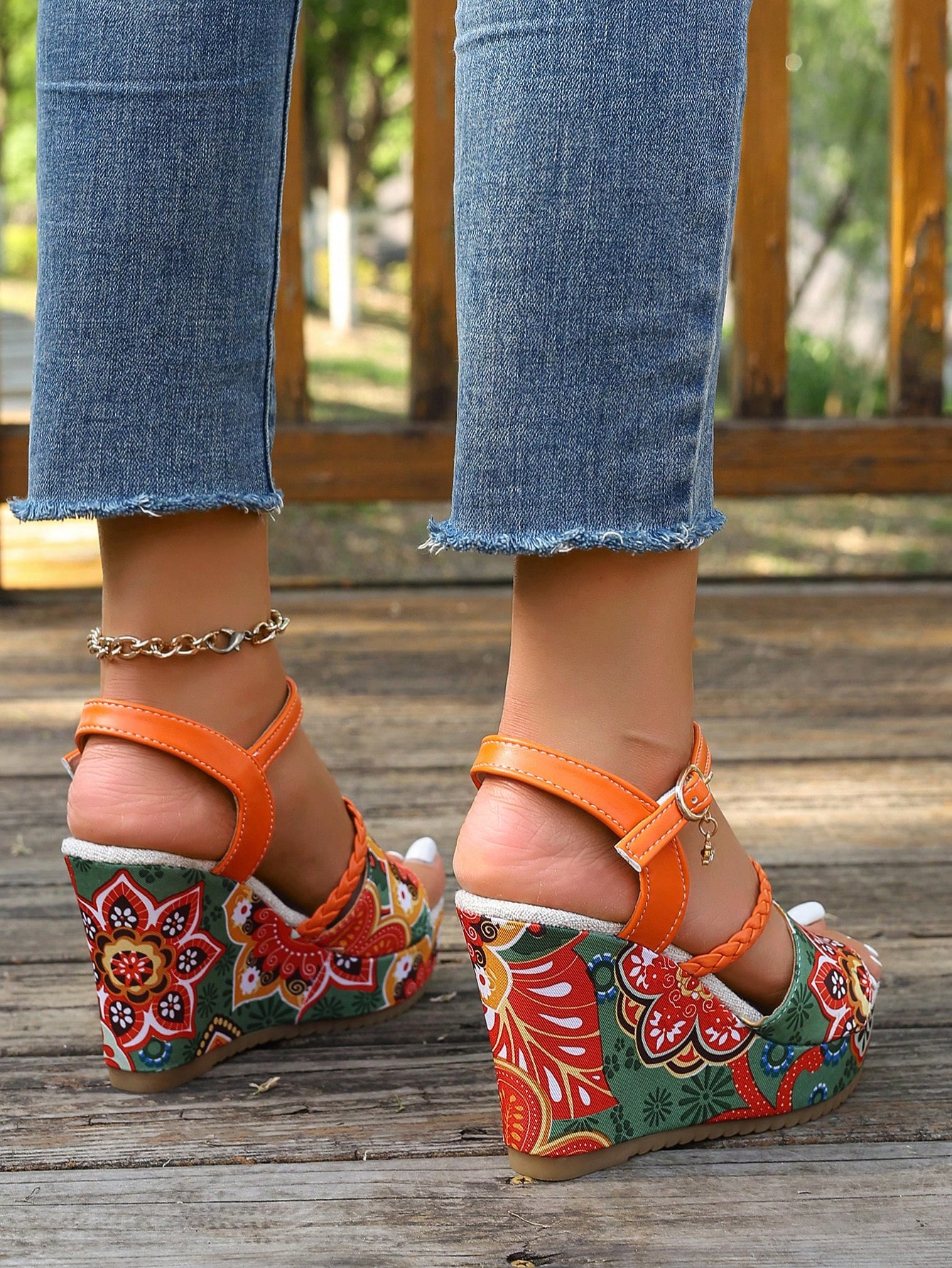 In Orange Women Platforms & Wedge Sandals