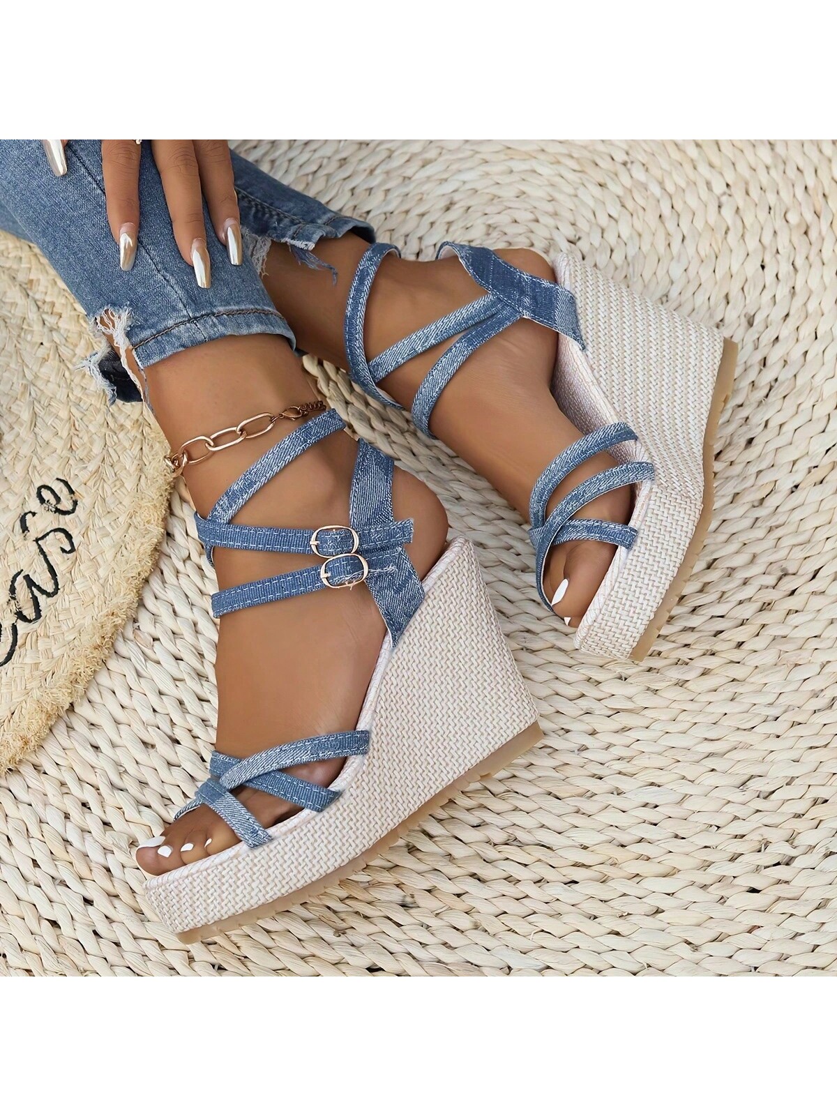 In Blue Women Platforms & Wedge Sandals