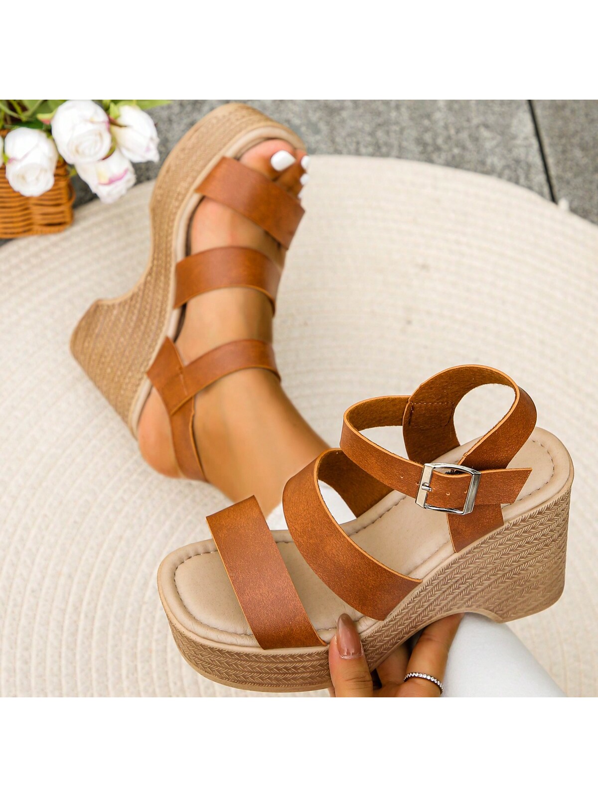 In Khaki Women Wedges & Flatform