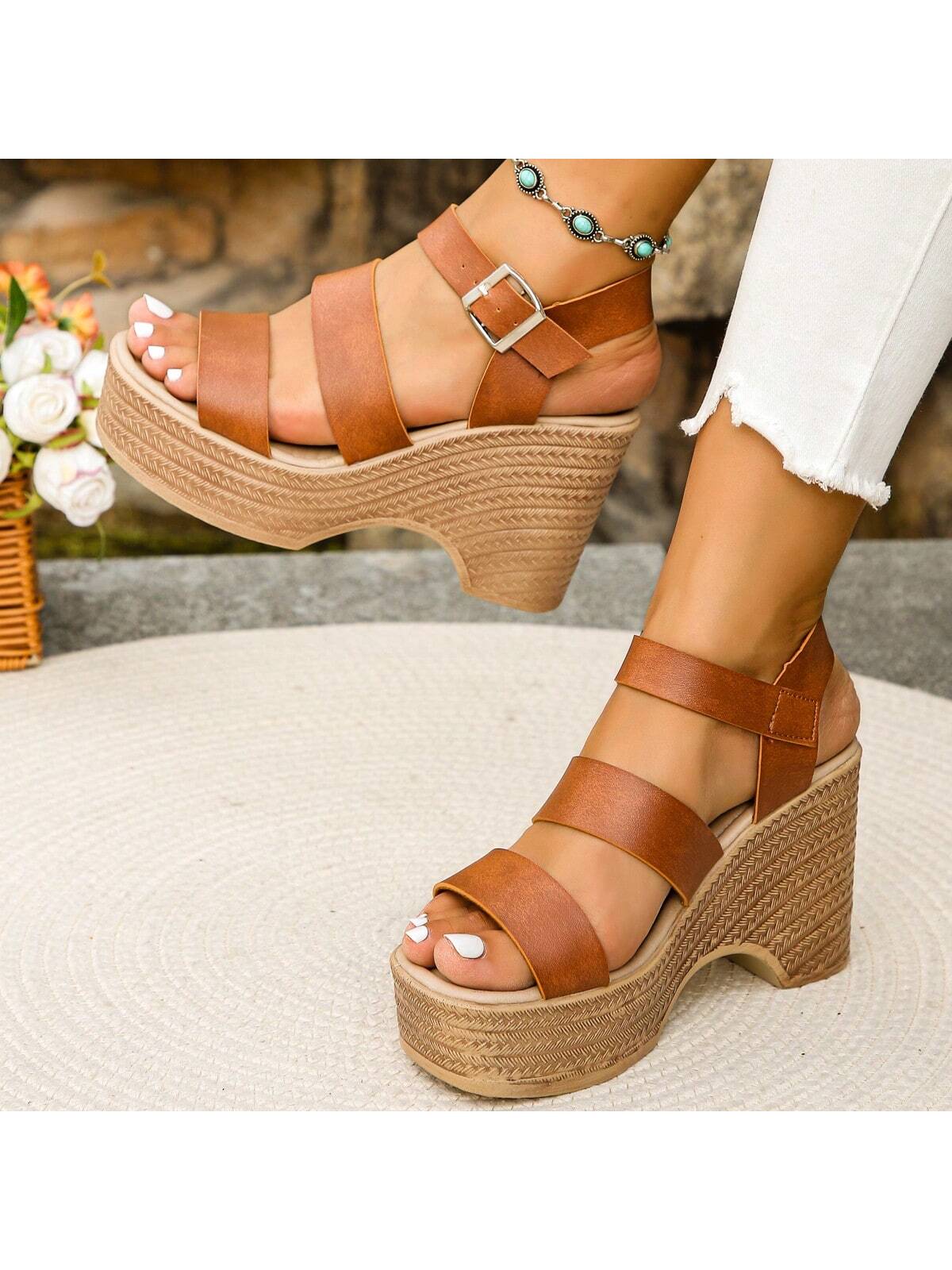 In Khaki Women Wedges & Flatform