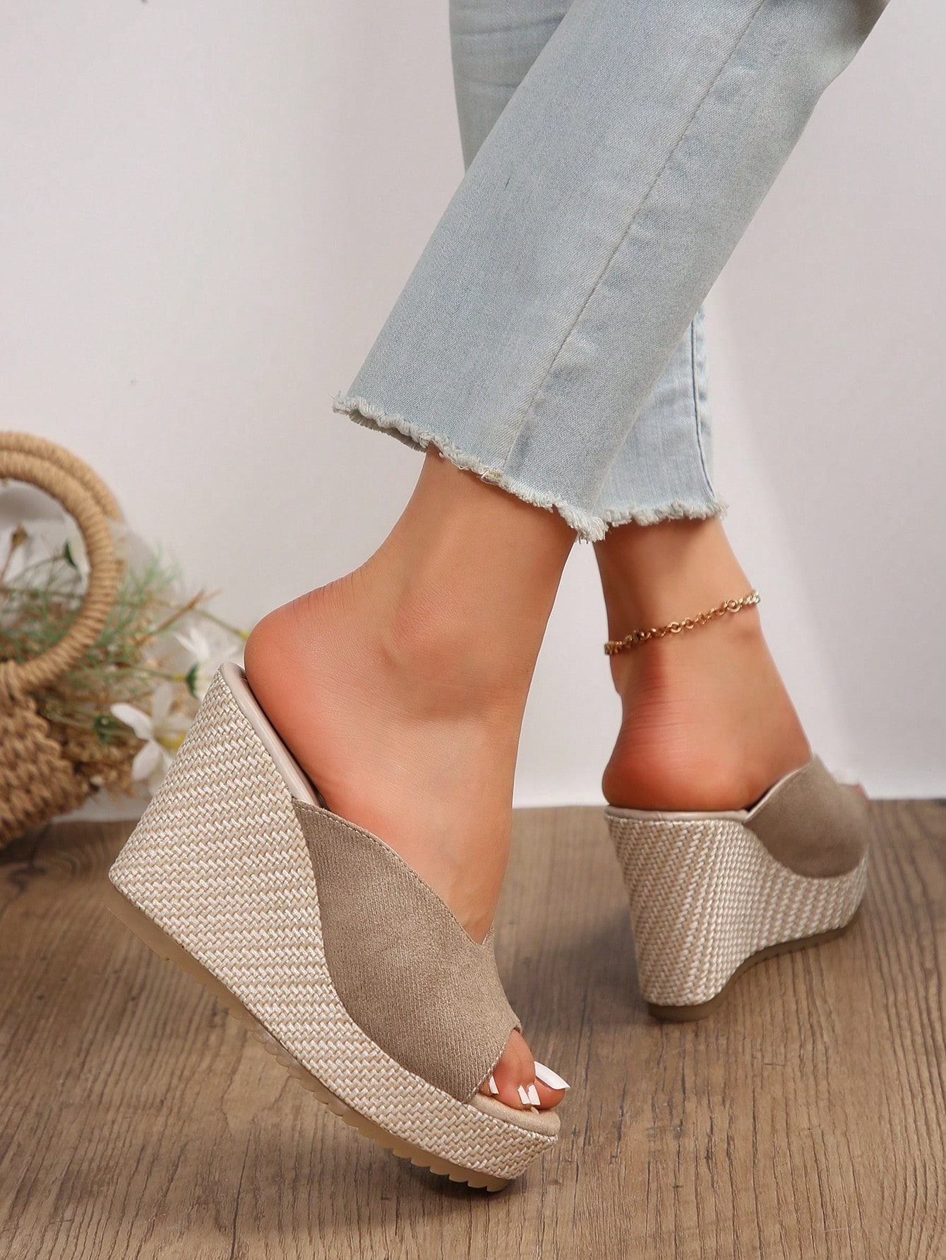 In Beige Women Platforms & Wedge Sandals