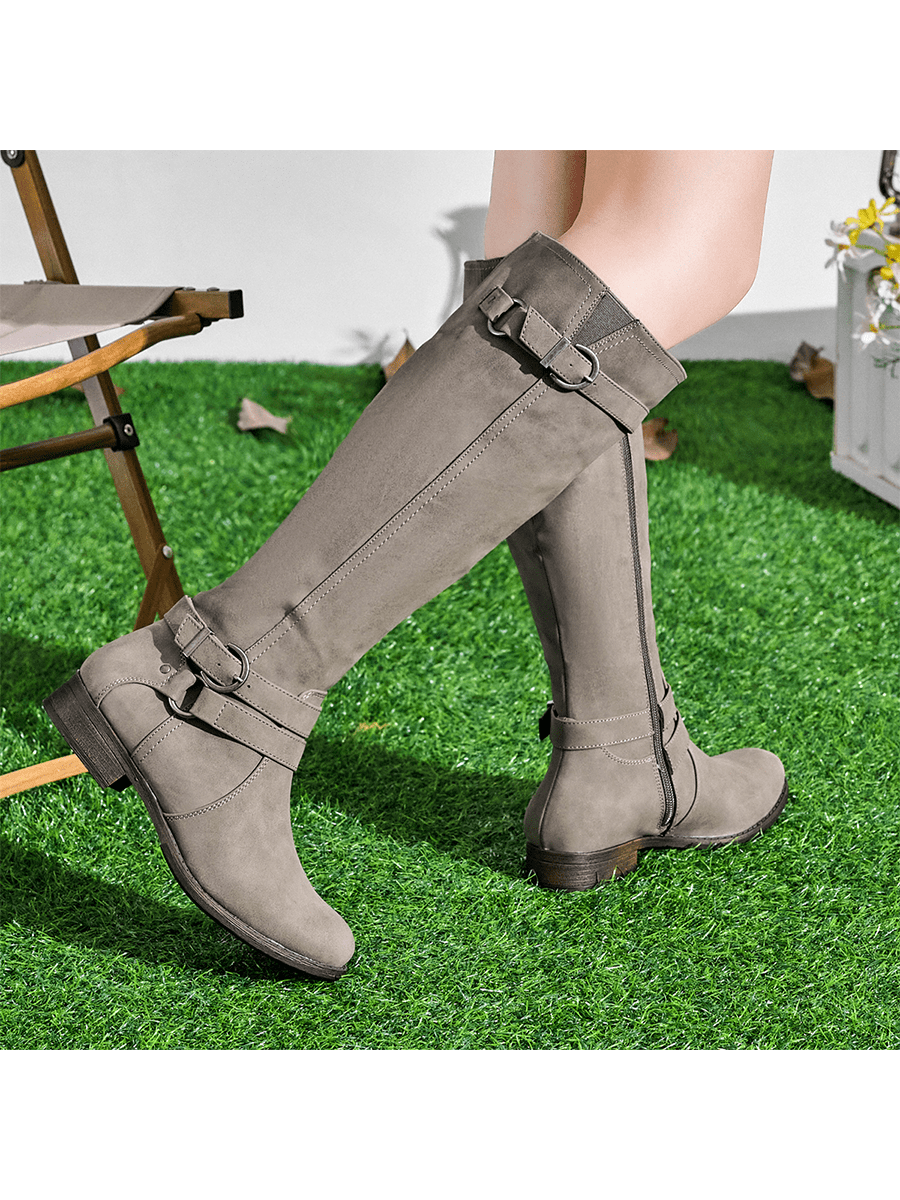 In Grey Women Fashion Boots