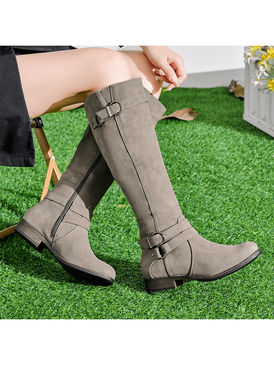 In Grey Women Fashion Boots