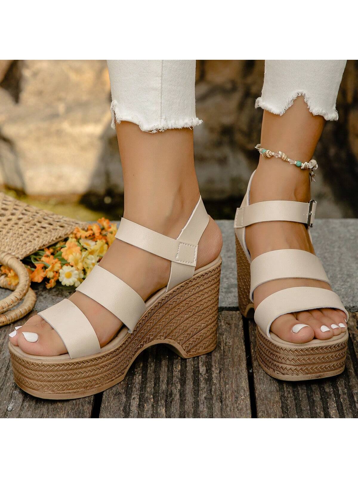 In Apricot Women Wedges & Flatform