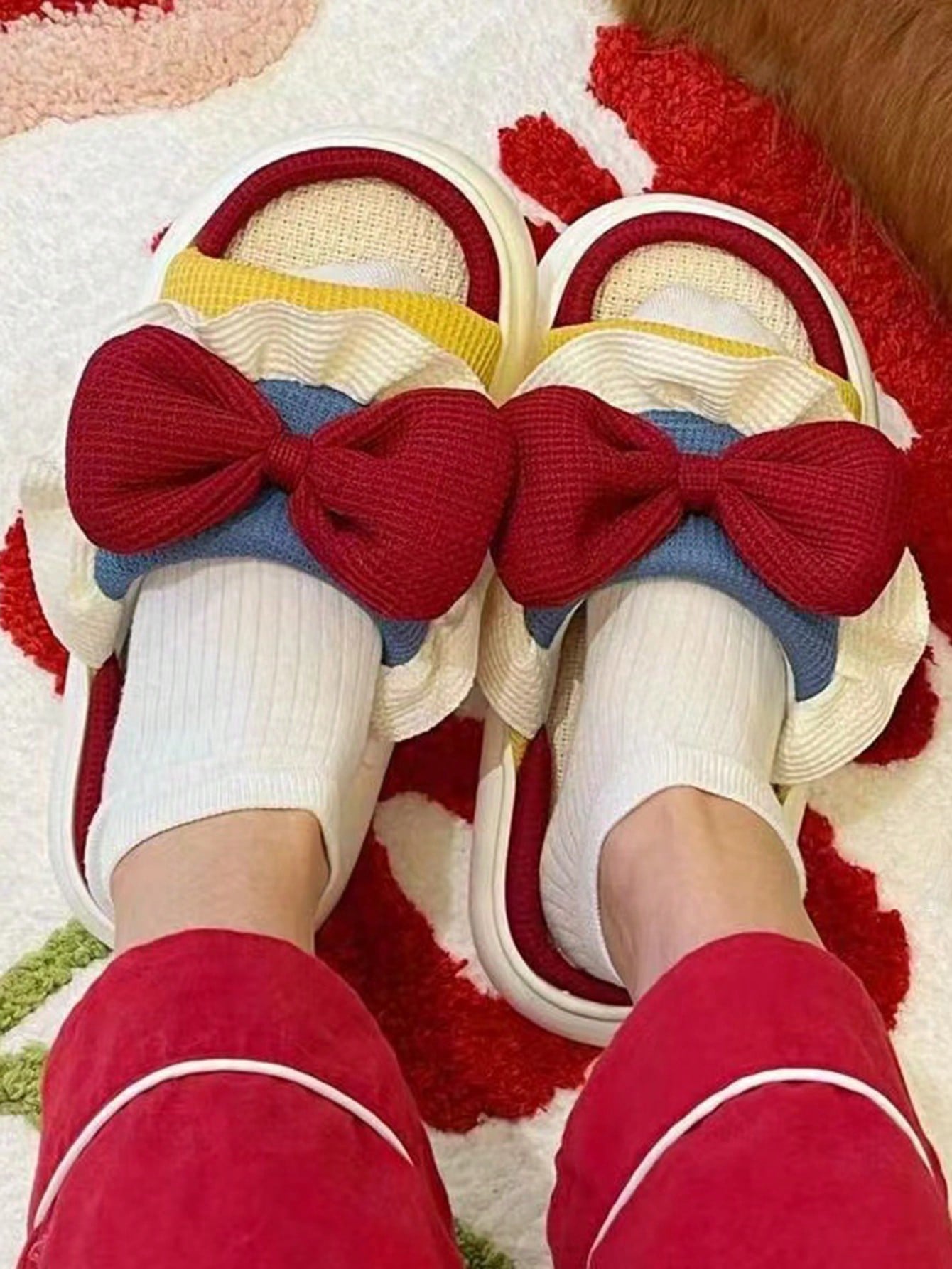 In Red Women Home Slippers