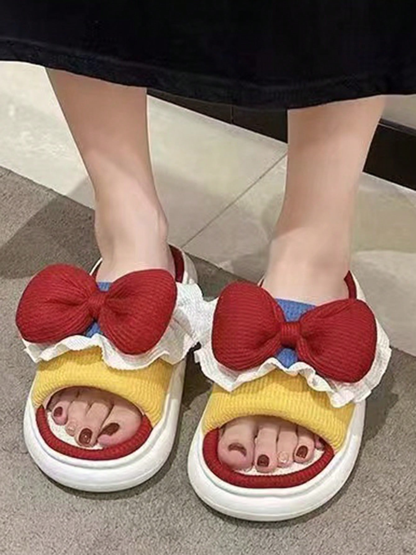 In Red Women Home Slippers