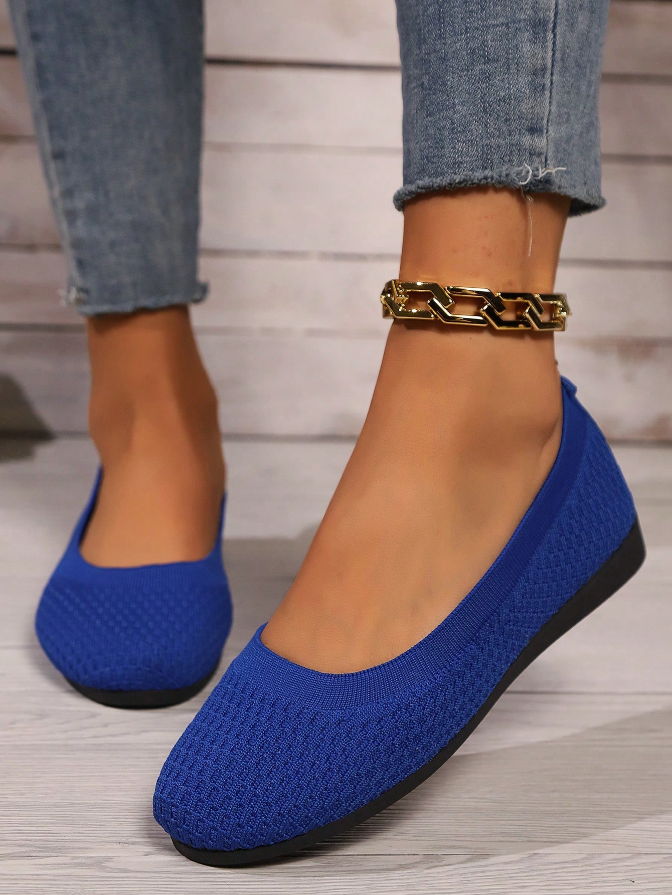 In Royal Blue Women Flats