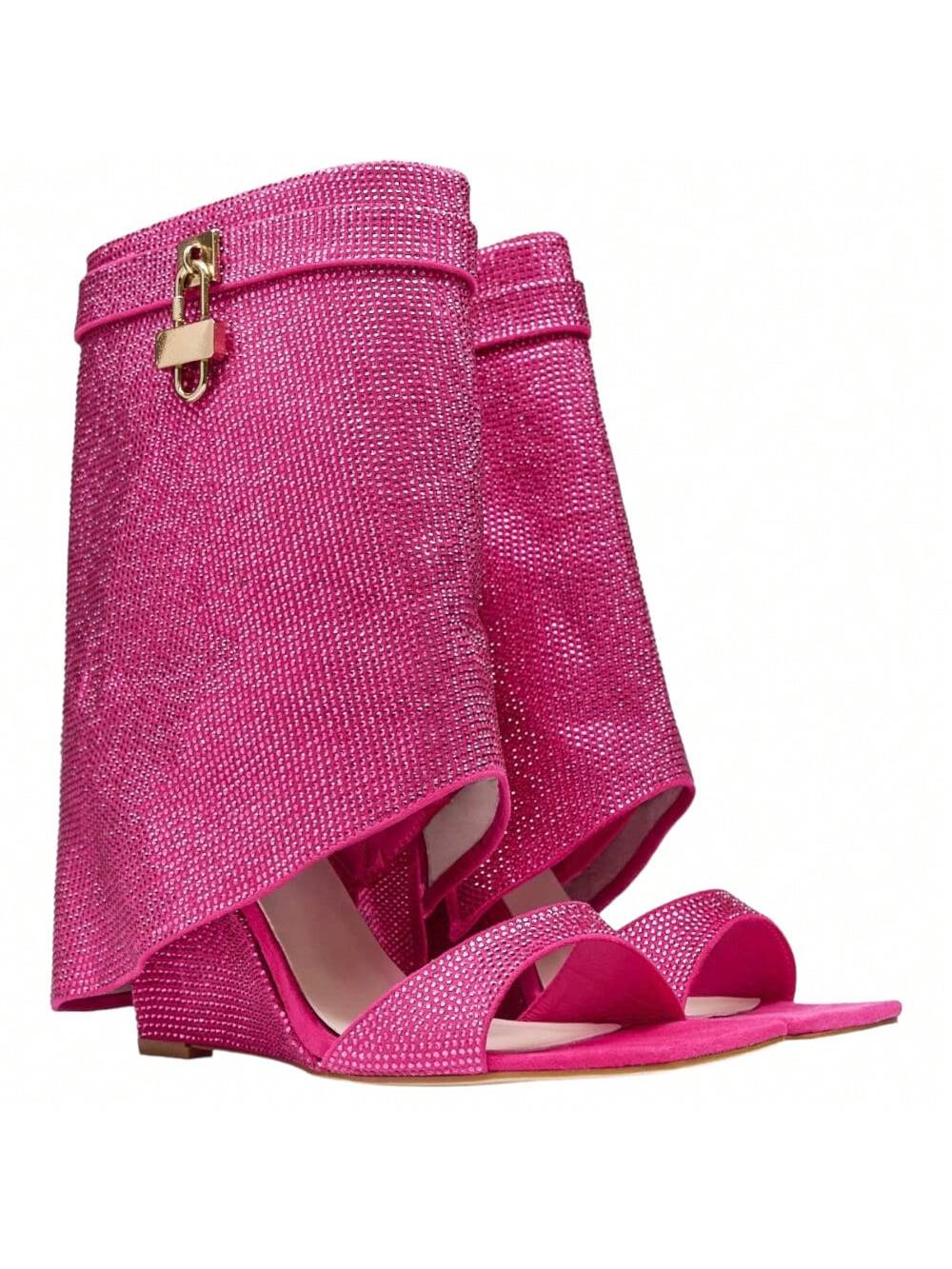 In Hot Pink Women Mid-Calf Boots