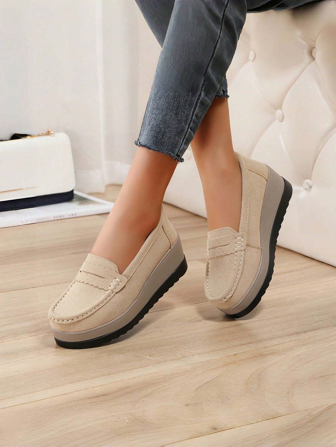 In Khaki Women Wedges & Flatform