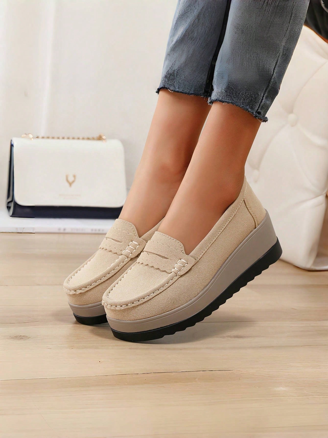 In Khaki Women Wedges & Flatform