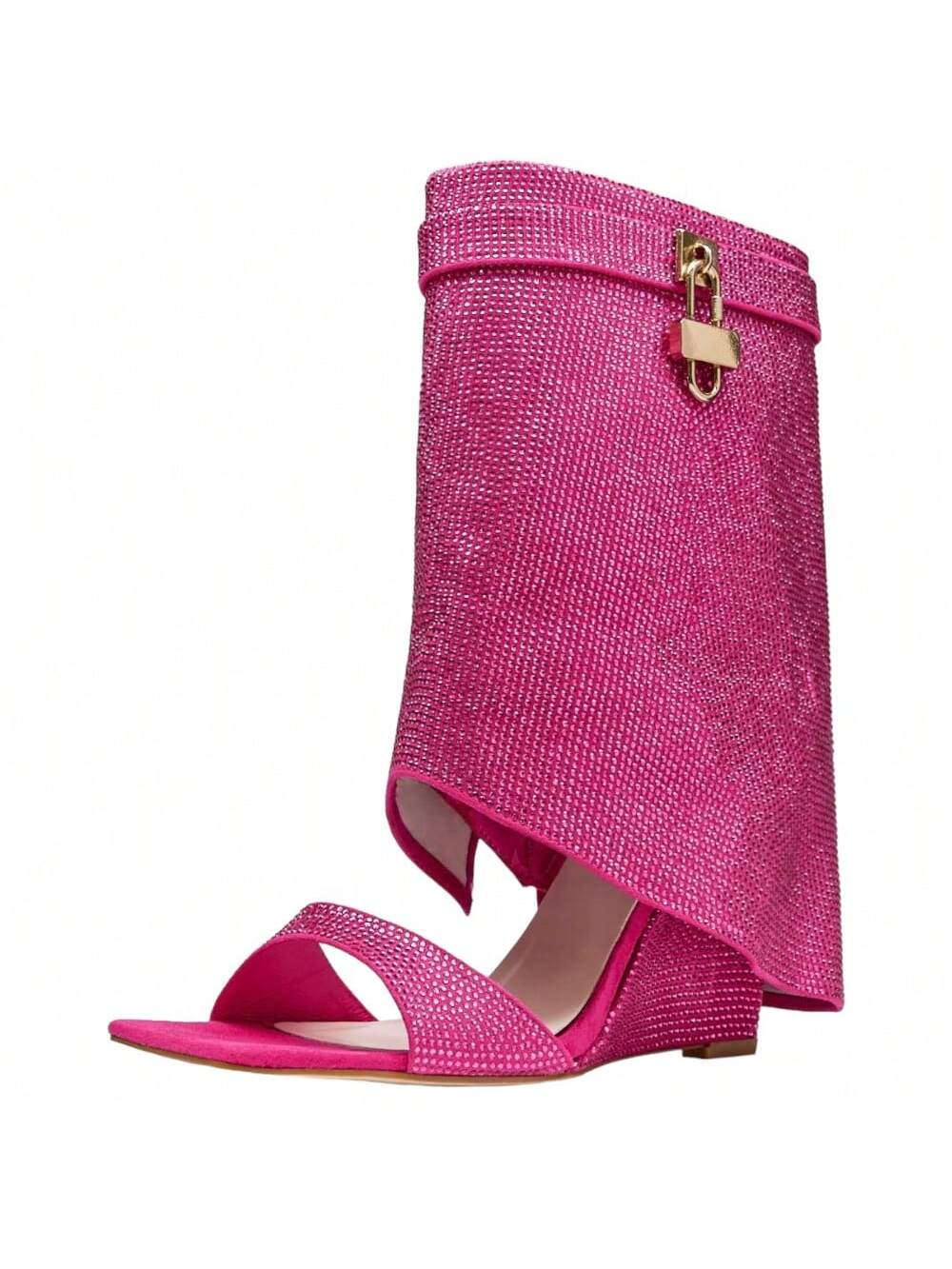 In Hot Pink Women Mid-Calf Boots