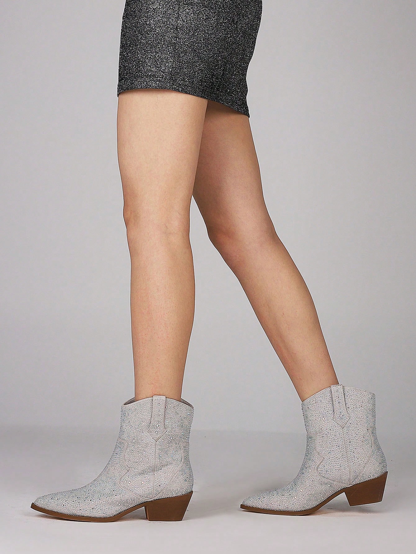 In Silver Women Ankle Boots & Booties