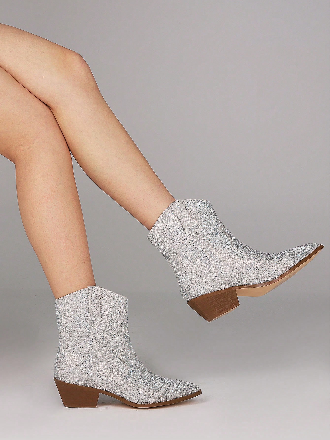 In Silver Women Ankle Boots & Booties