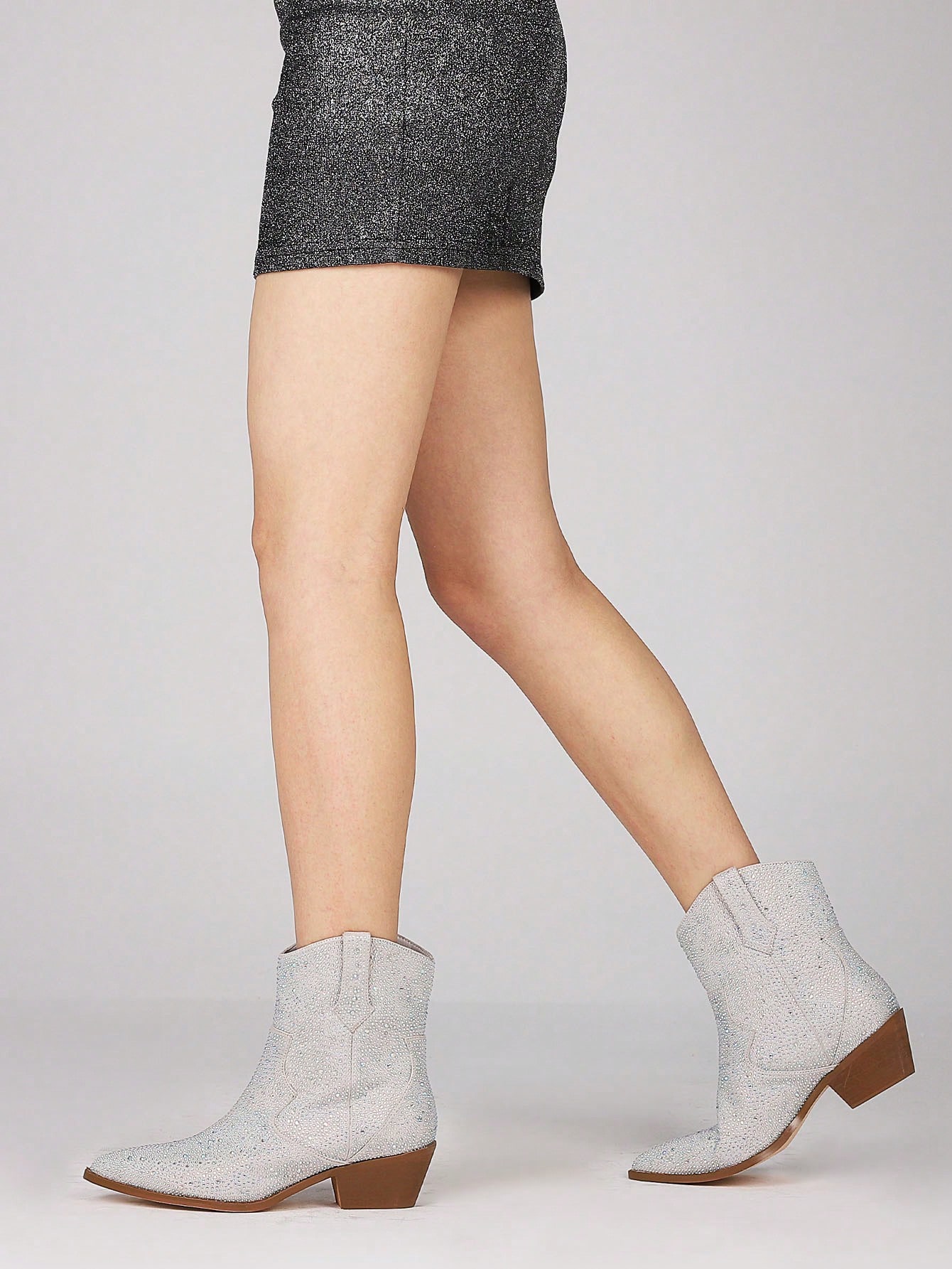 In Silver Women Ankle Boots & Booties