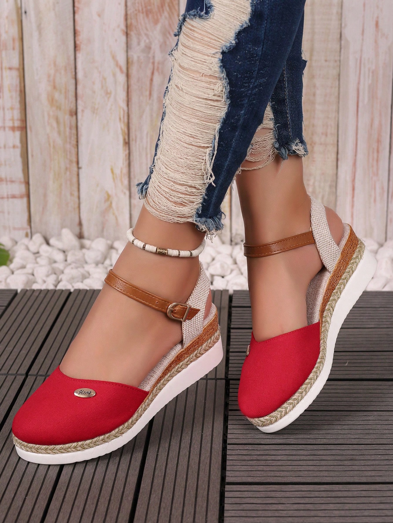 In Red Women Wedges & Flatform