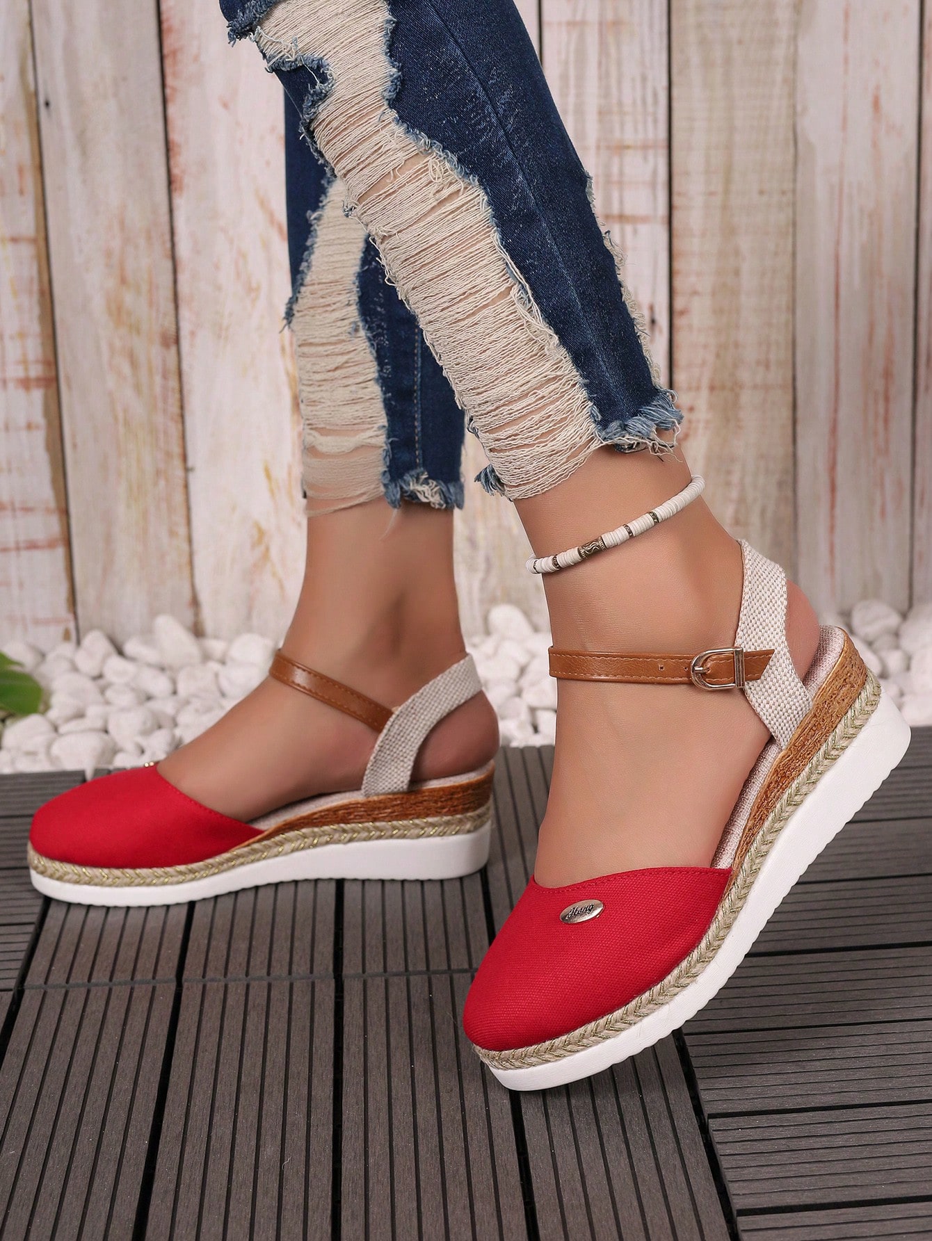 In Red Women Wedges & Flatform