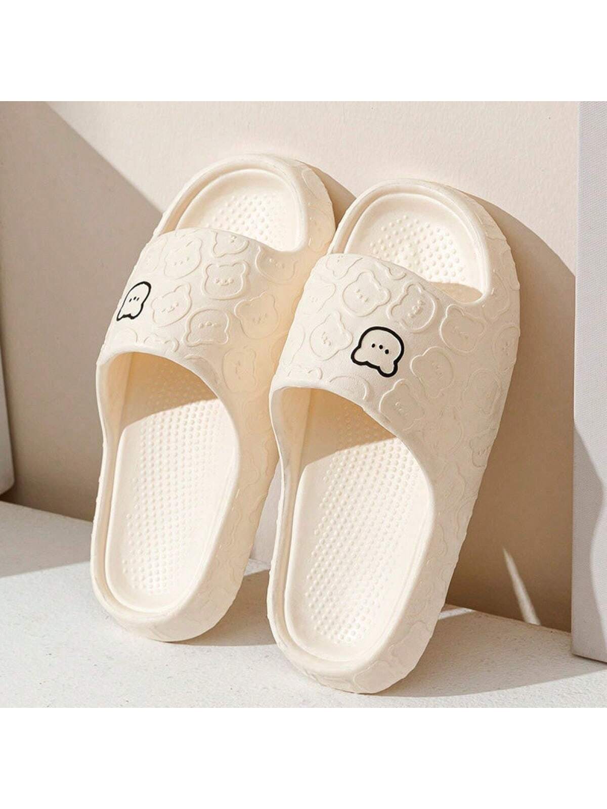 In Beige Women Home Slippers