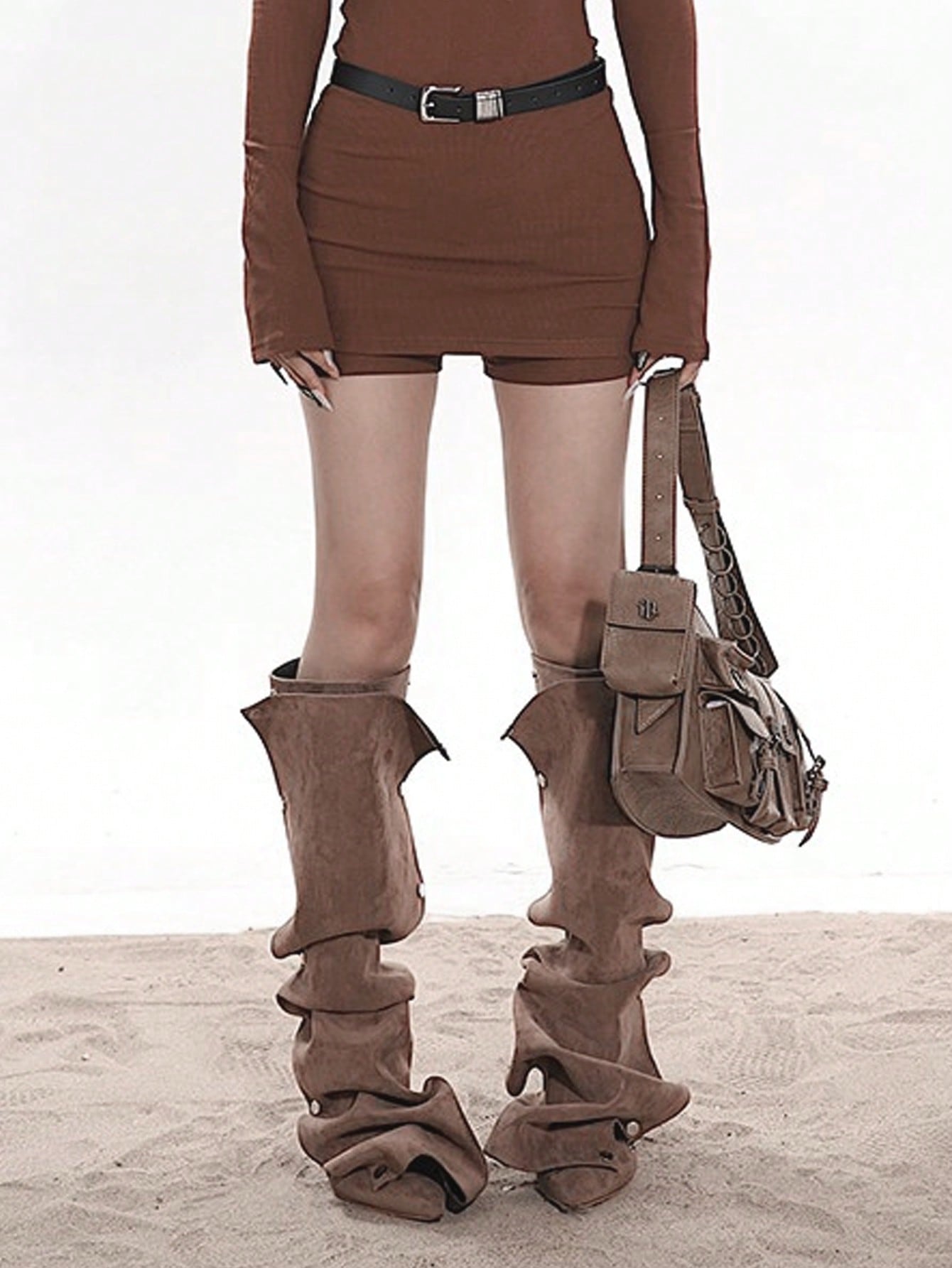 In Brown Women Knee-High Boots