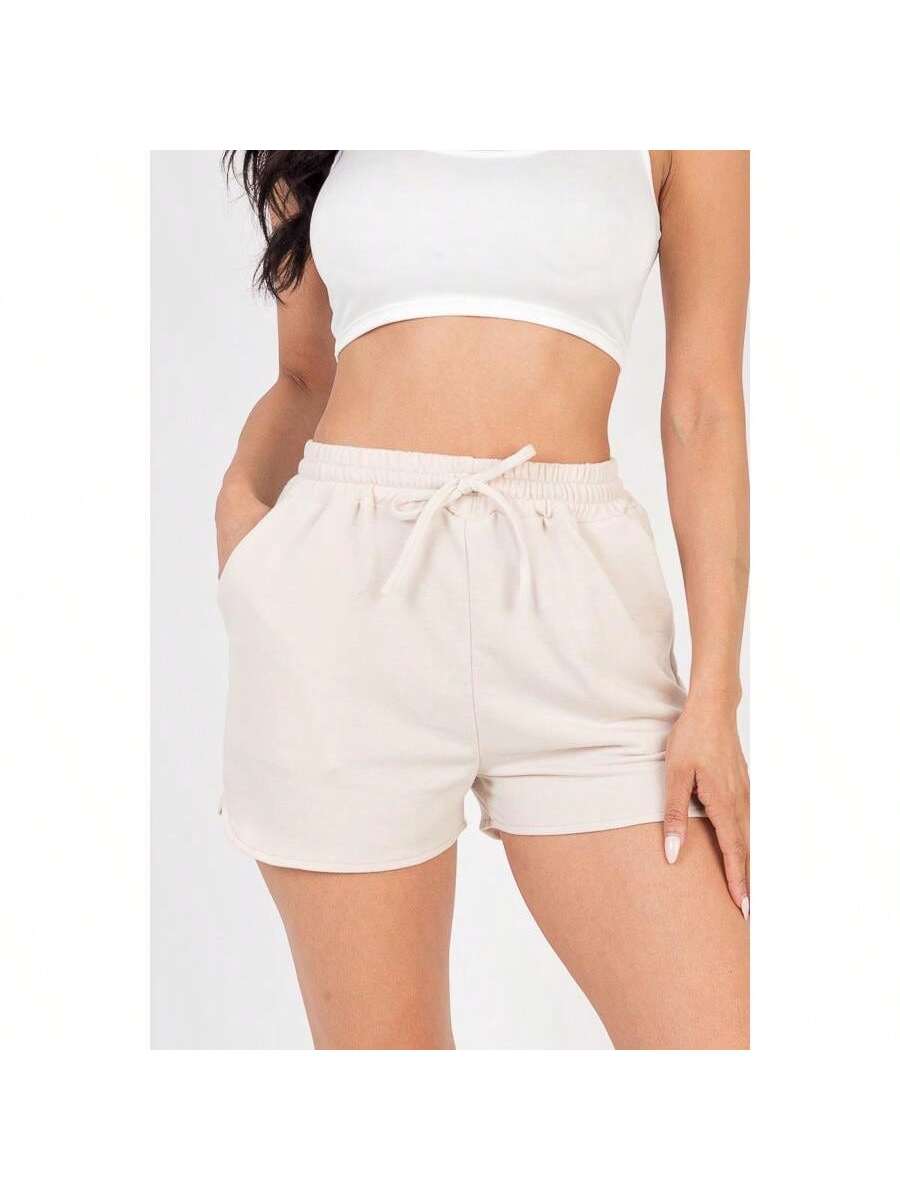 In Beige Women Shorts